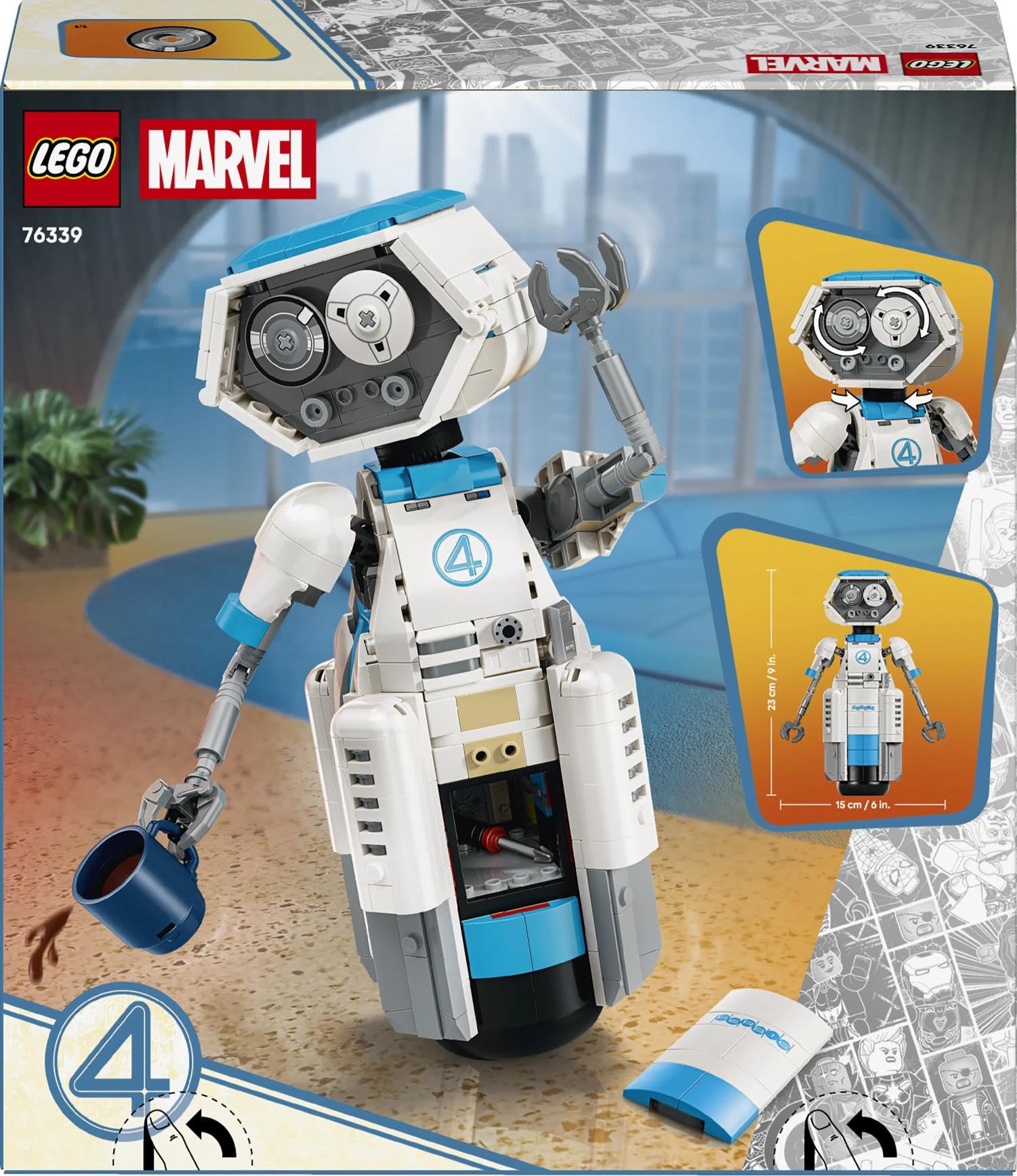 LEGO Marvel The Fantastic Four H.E.R.B.I.E. Building Set - 10+ Years, Multicolor 7
