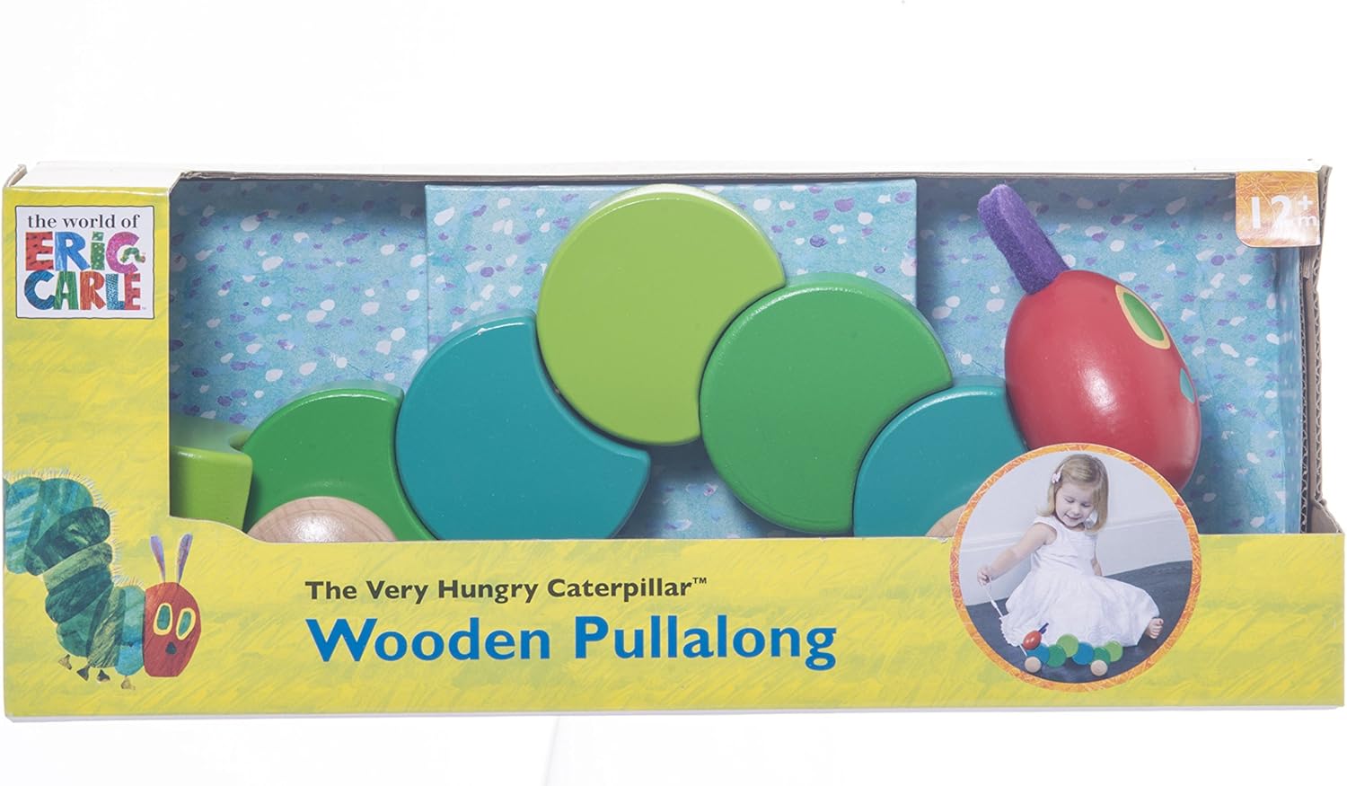Very Hungry Caterpillar HC0930 Wooden Pull Along Toy - Encourages First Steps 3