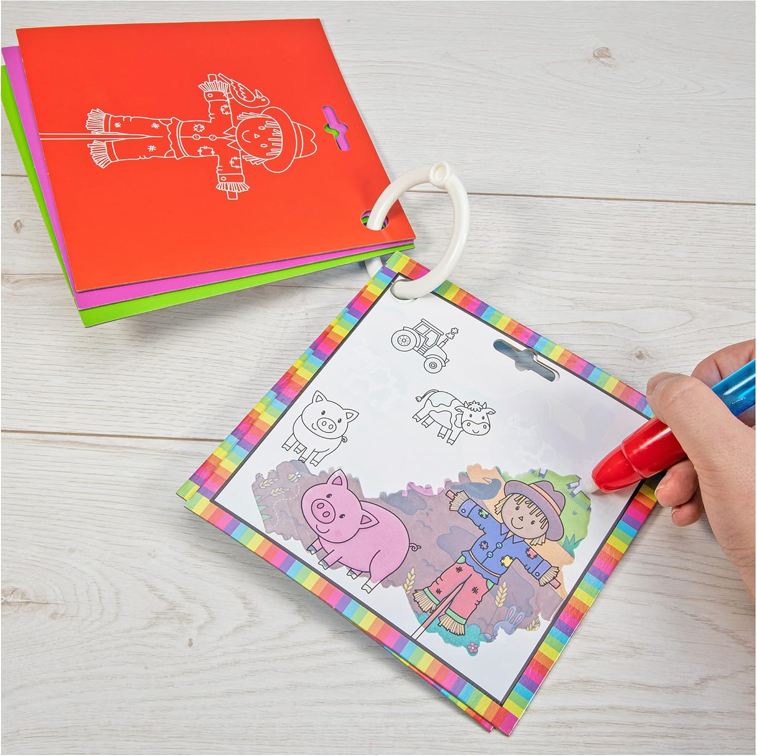 Galt Toys First Water Magic - Baby Farm Animals Reusable Water Colouring Book for Toddlers 18M+ 6