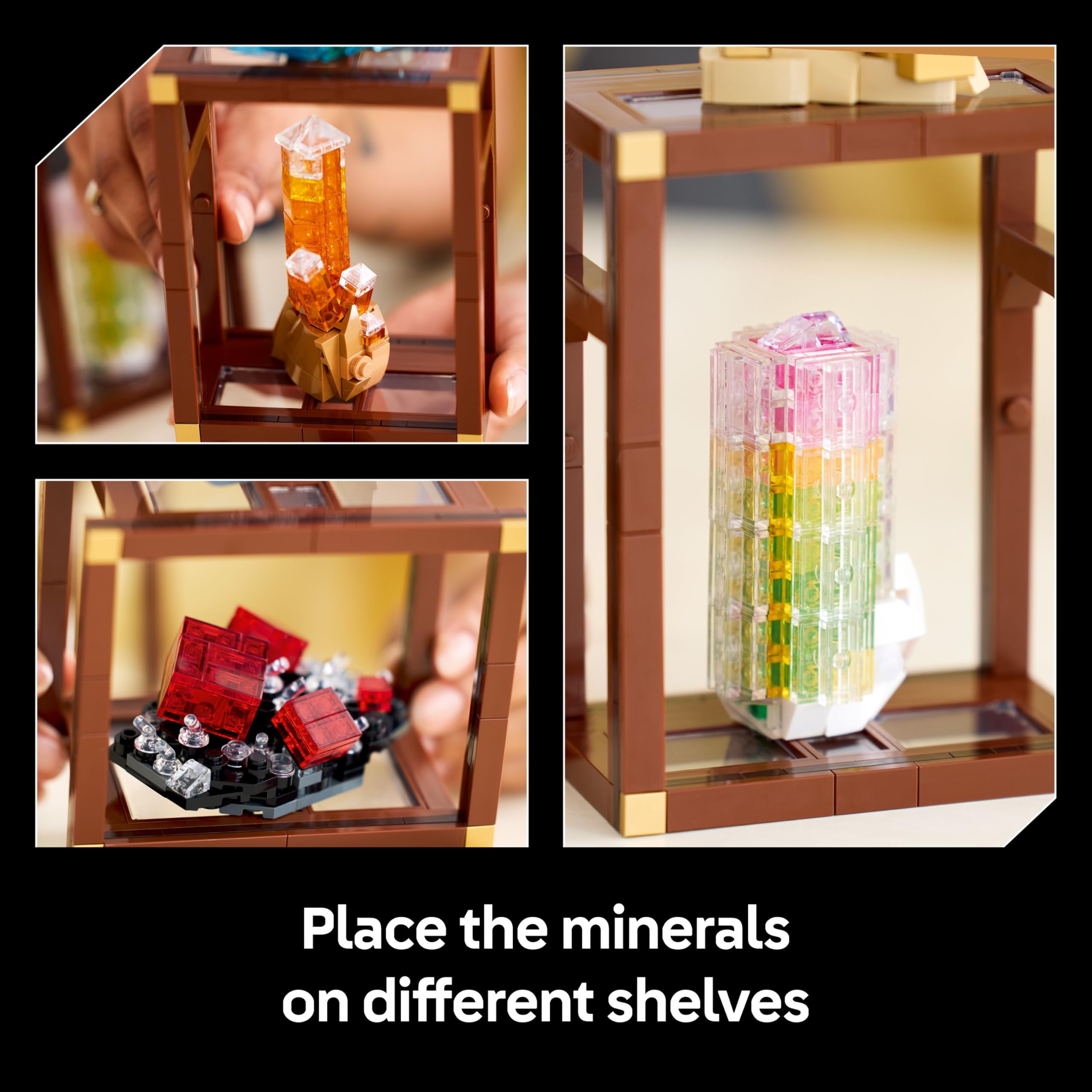 LEGO Ideas Mineral Collection Building Set - 880-Piece Adult Craft Kit with 6 Mineral Models 7