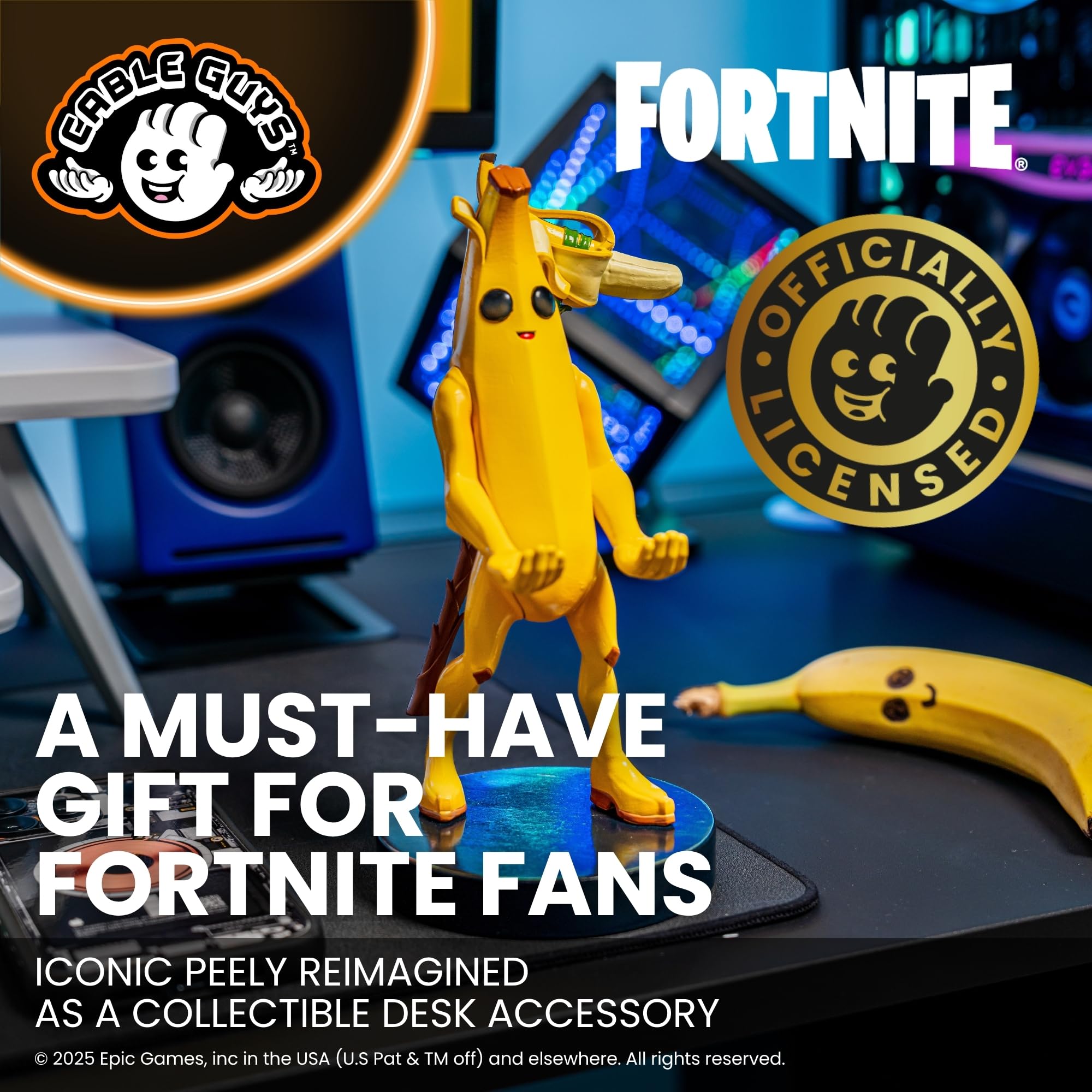 Cableguys Peely Fortnite Controller & Phone Stand - 8.5in Tall | Compatible with PS5/Xbox Controllers 4