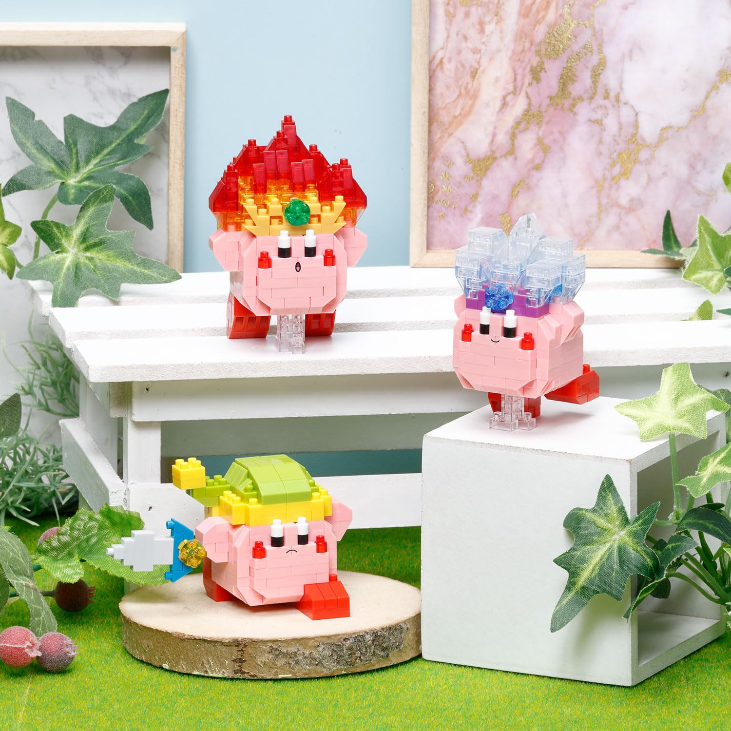 nanoblock Kirby Ice Figure Model Kit - 250 Micro-Bricks | Difficulty 2/5 | Ages 12+ 3