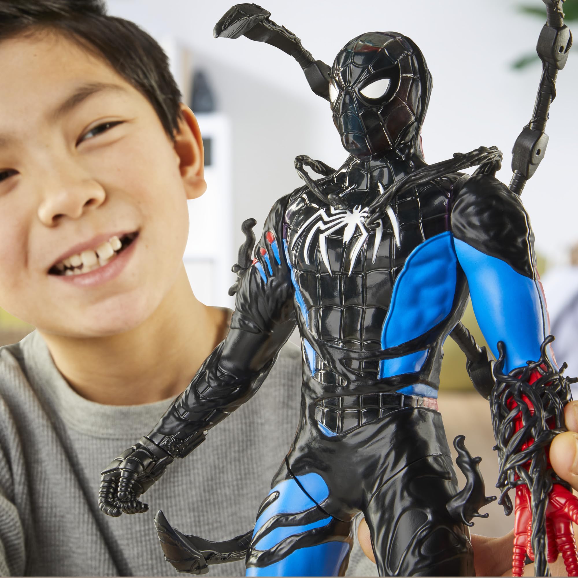 Marvel Spider-Man VenomVersus Liquid Shifter Action Figure - 11 Inch | Ages 4+ | Includes 6 Accessories 4