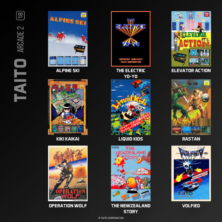 Taito Arcade 2 Collection - Evercade Cartridge