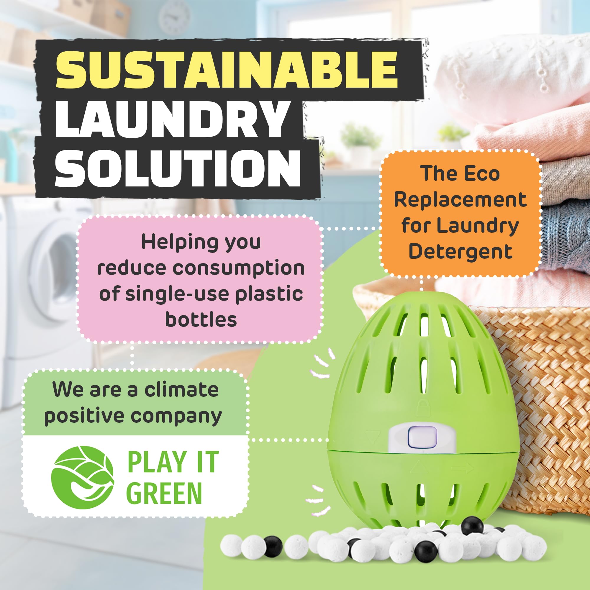 Ecoegg - Laundry Egg Detergent & Fabric Conditioner Replacement (70 Washes, Jasmine) 4