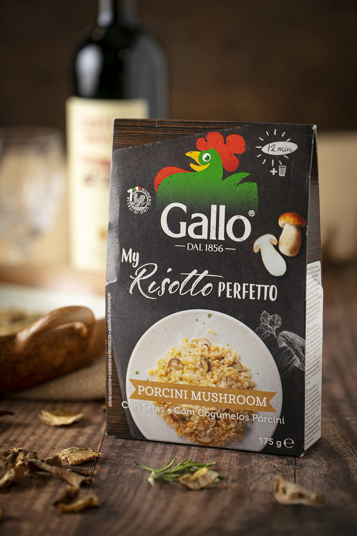 Riso Gallo - My Risotto Perfetto Vegan Porcini Mushroom, 175 g (Pack of 6)