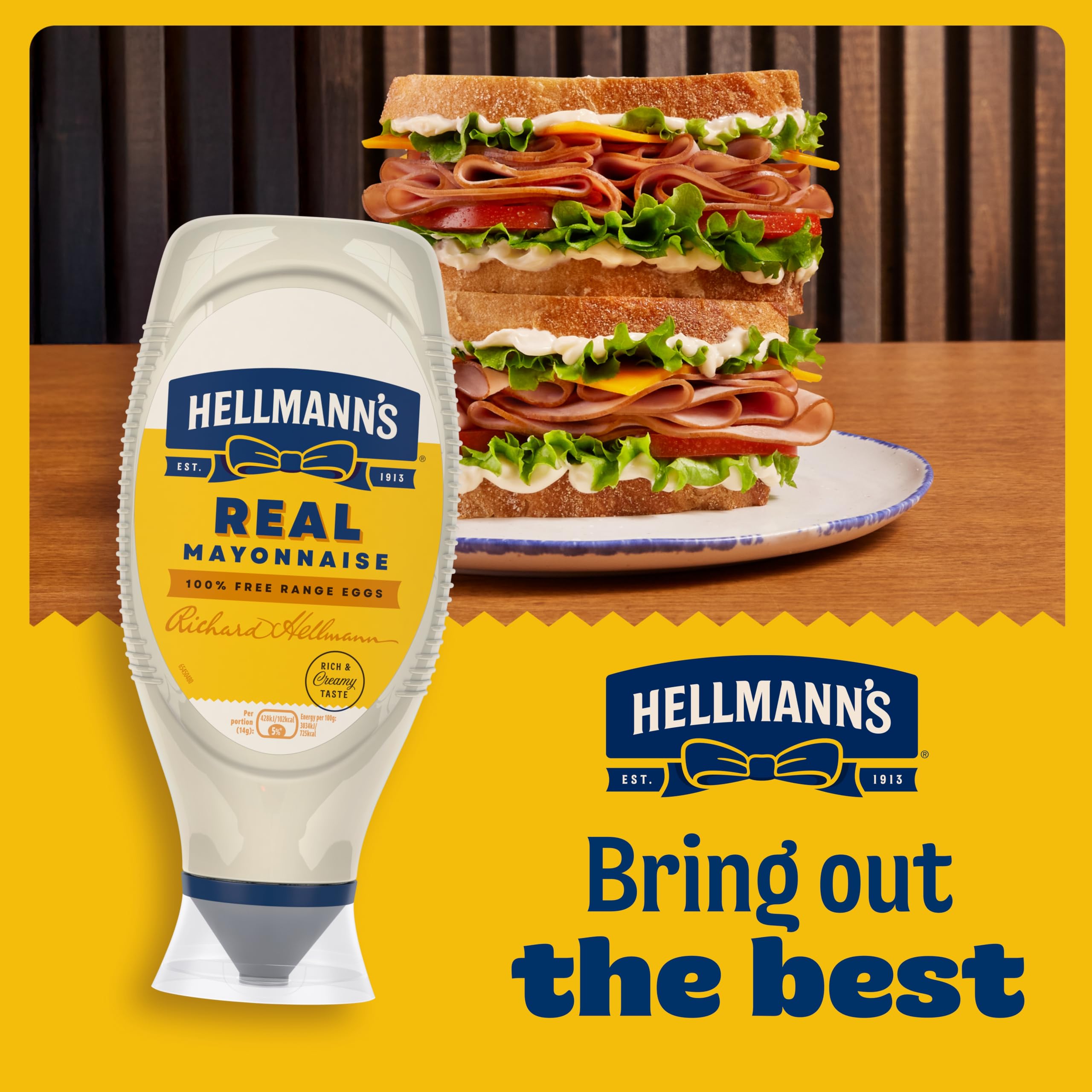 Hellmann's Real Mayonnaise - Creamy Texture, 750ml Squeeze Bottle 7