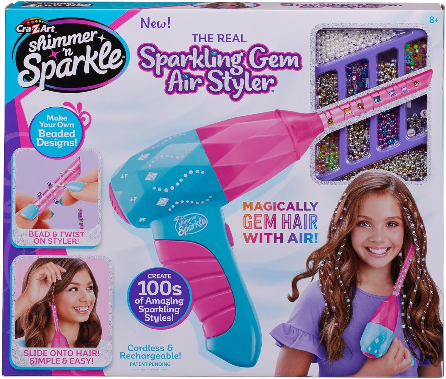CRA-Z-ART Shimmer N Sparkle Real Sparkling Gem Air Styler 65609 1
