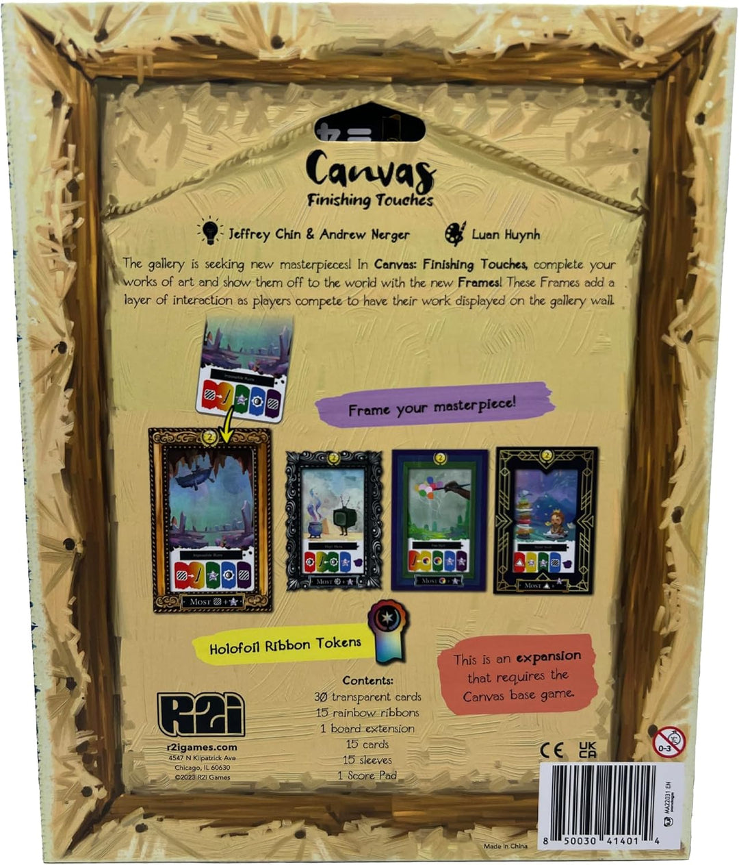 R2i Games Canvas Finishing Touches Board Game Expansion (R2I-CFT)