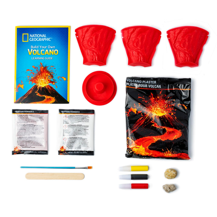National Geographic Make Your Own Volcano Kit - Erupting Volcano Science Experiment Set for Kids 8+