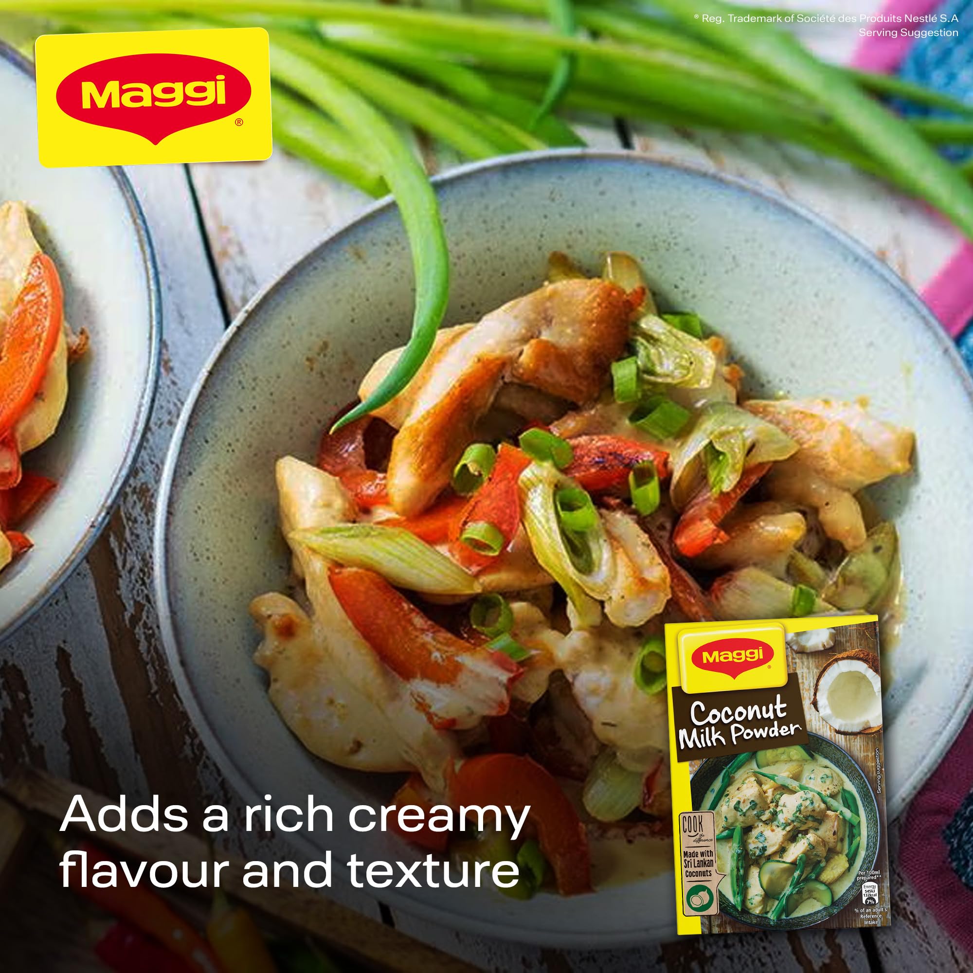 MAGGI Coconut Milk Powder Mix - Tropical Taste, No Artificial Additives, 150g 7