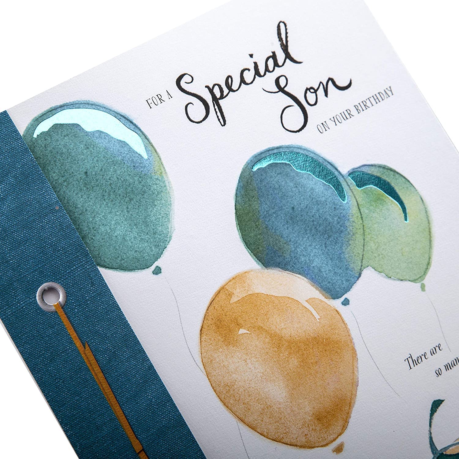 Hallmark Birthday Card for Son | Blue Foil Details | 22.8cm x 15.9cm 3