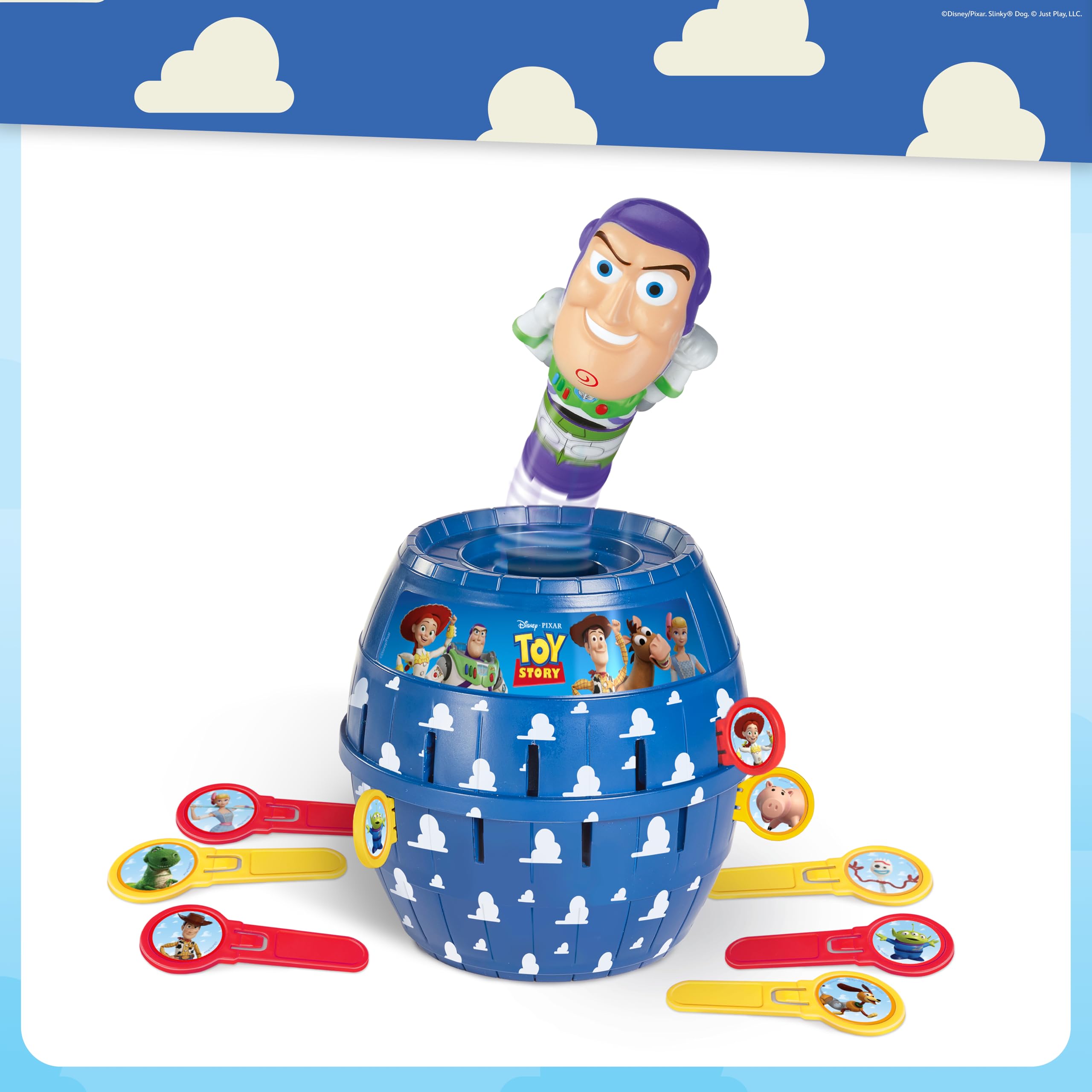 TOMY Pop Up Buzz Lightyear Game - Family Guessing Action Game for Ages 4+ | 2-4 Players 4