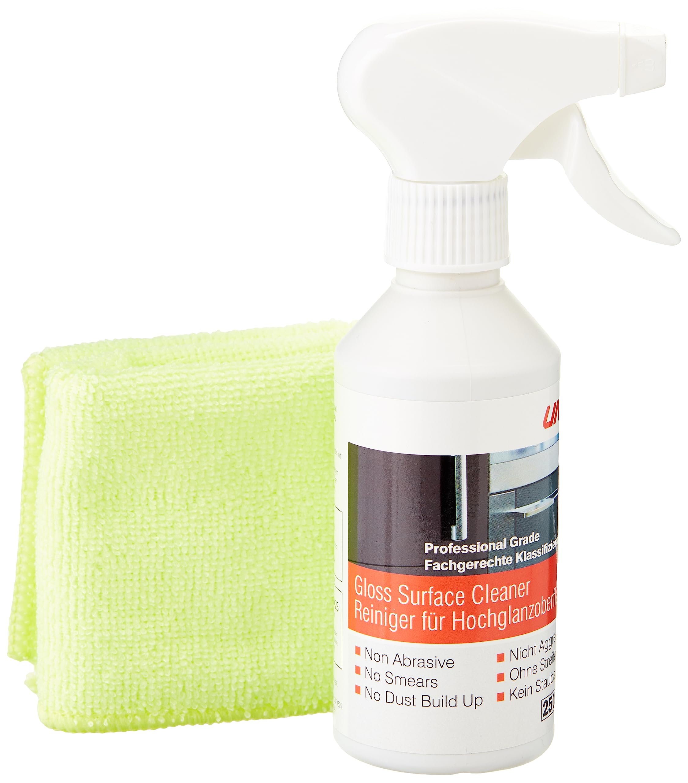 Unika Gloss Surface Cleaner - Anti-Static, Streak-Free Finish | 250 ml Spray | Fresh Scent 1