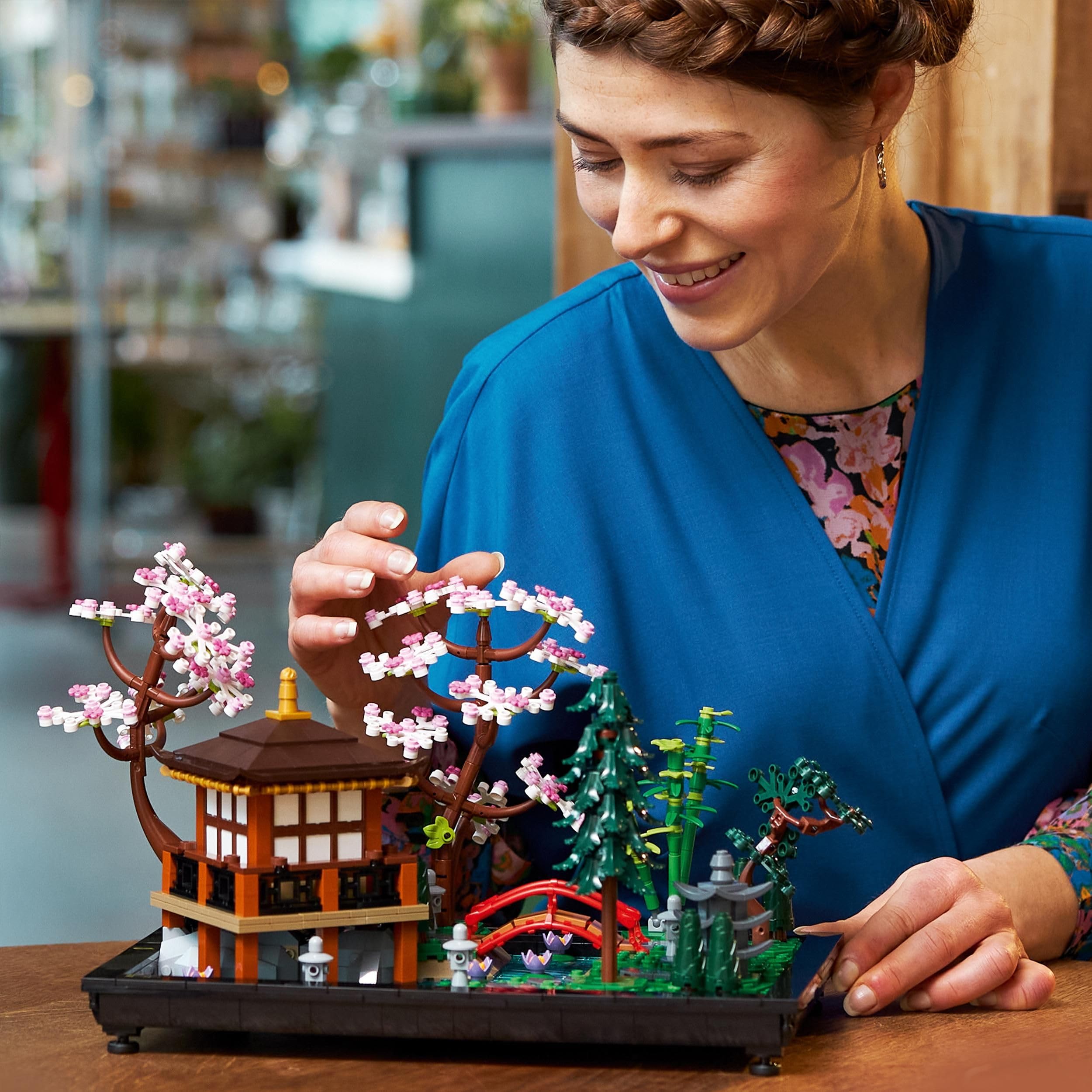 LEGO 10315 Icons Tranquil Garden - Botanical Zen Garden Building Kit for Adults 9