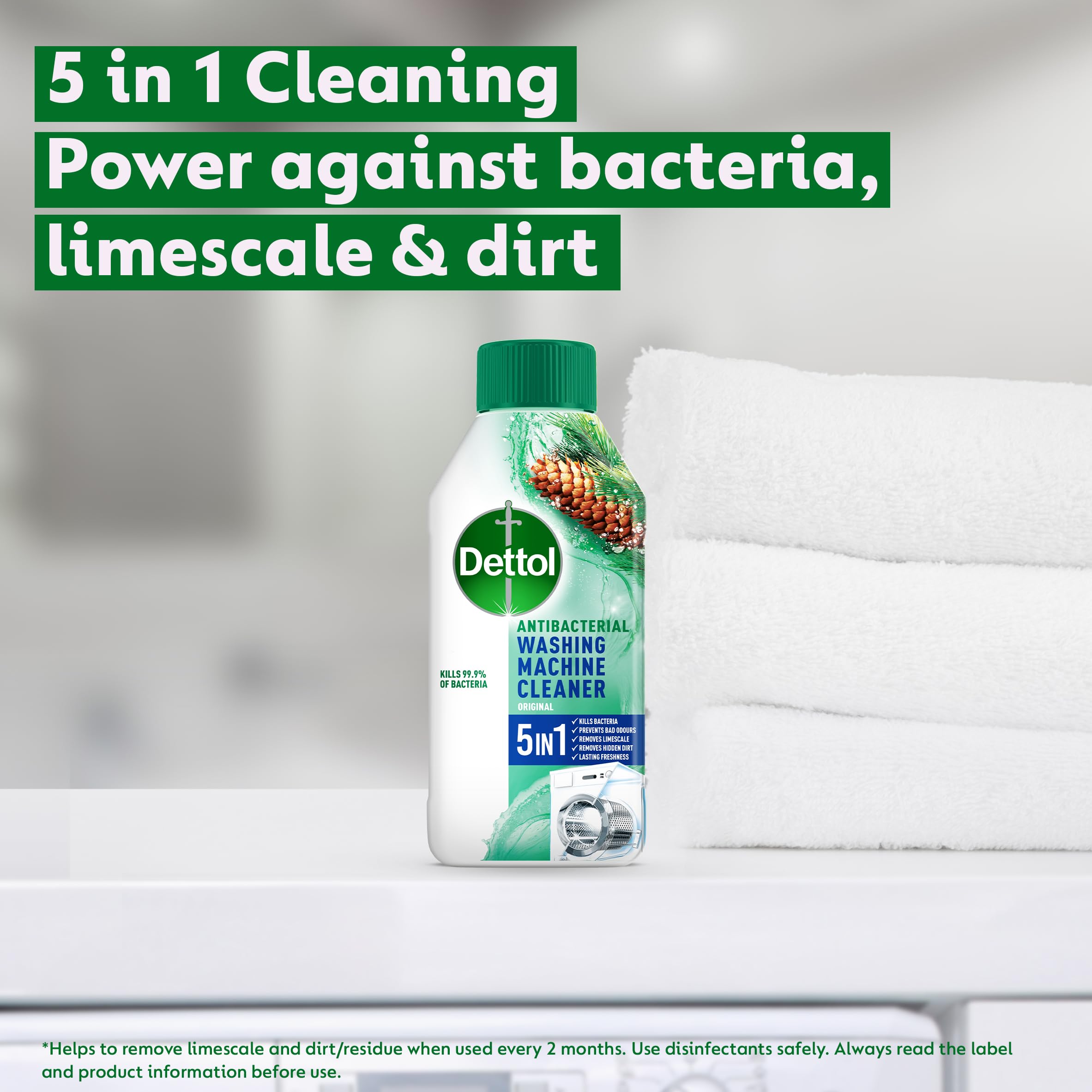 Dettol - Washing Machine Cleaner 250ml Antibacterial Deep Clean for Laundry 9