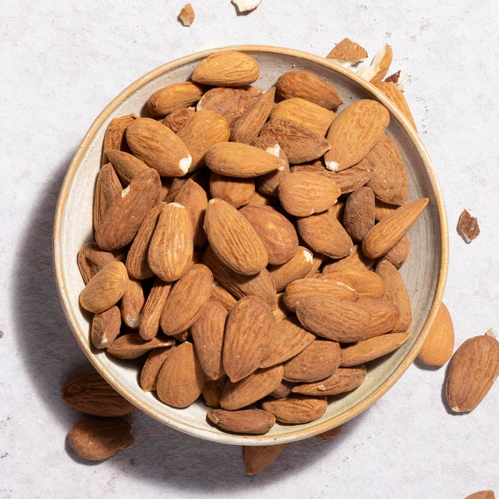 Wholefood Earth Organic Almonds Whole – 500g | Raw | GMO Free | Vegan | High Fibre | Source of Protein | Certified Organic