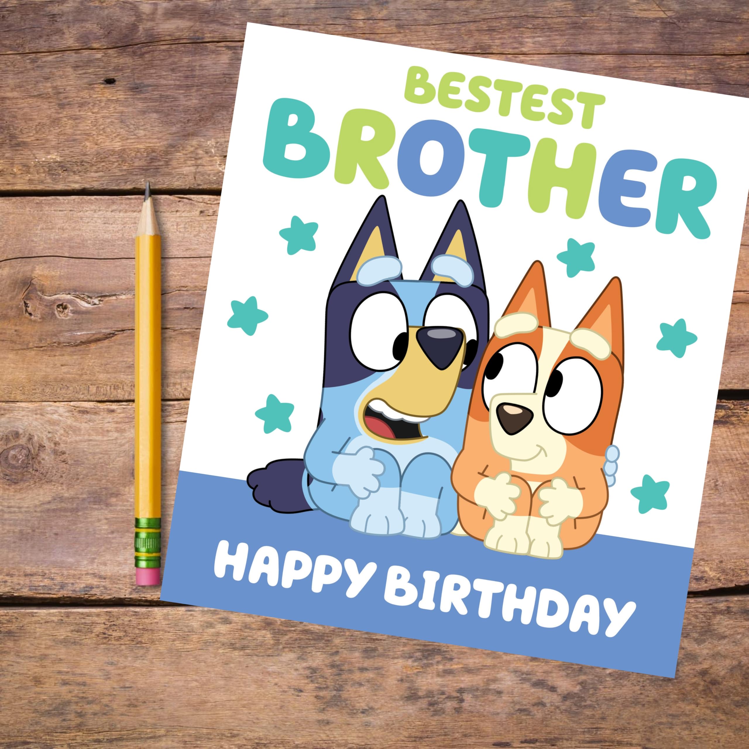 Danilo Promotions LTD Bluey Birthday Card for Brother | Official Licensed Product 3