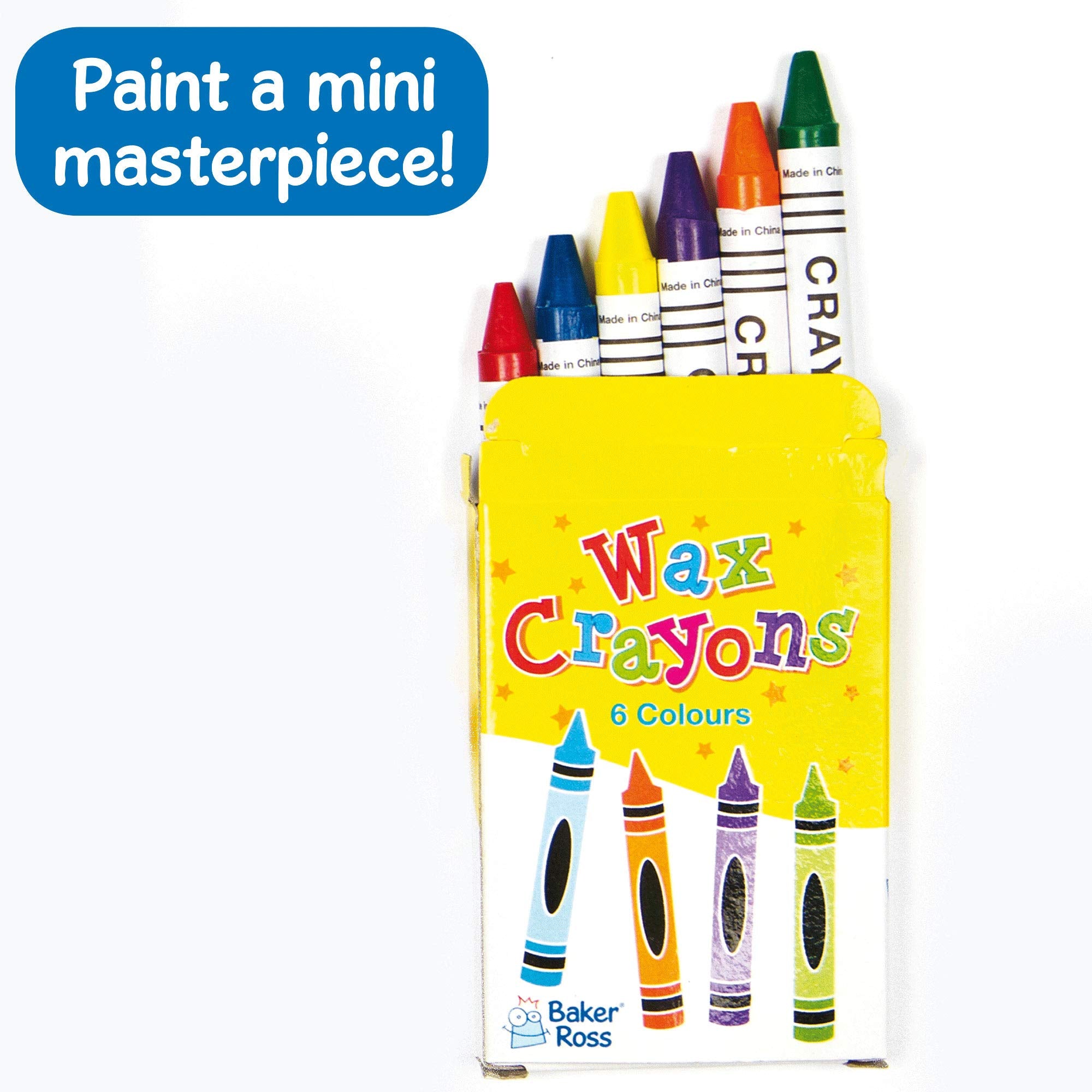 Baker Ross Mini Crayons - Pack of 8 Boxes for Kids Arts & Crafts | Assorted Colors 3