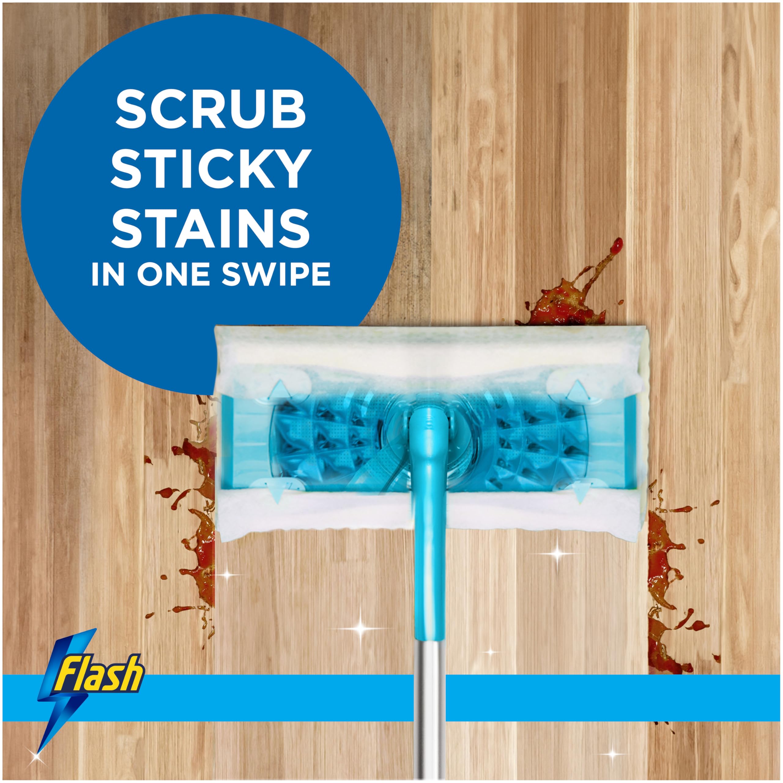 FLASH Speedmop Wet Mop Floor Cleaner Starter Kit | Easy Scrub & Fast Clean | Includes 6 Wet Refills 5