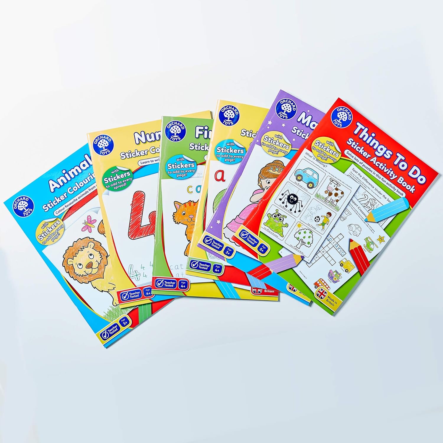 Orchard Toys Things To Do Sticker Colouring Book - Educational Activity Book with Stickers for Ages 5+