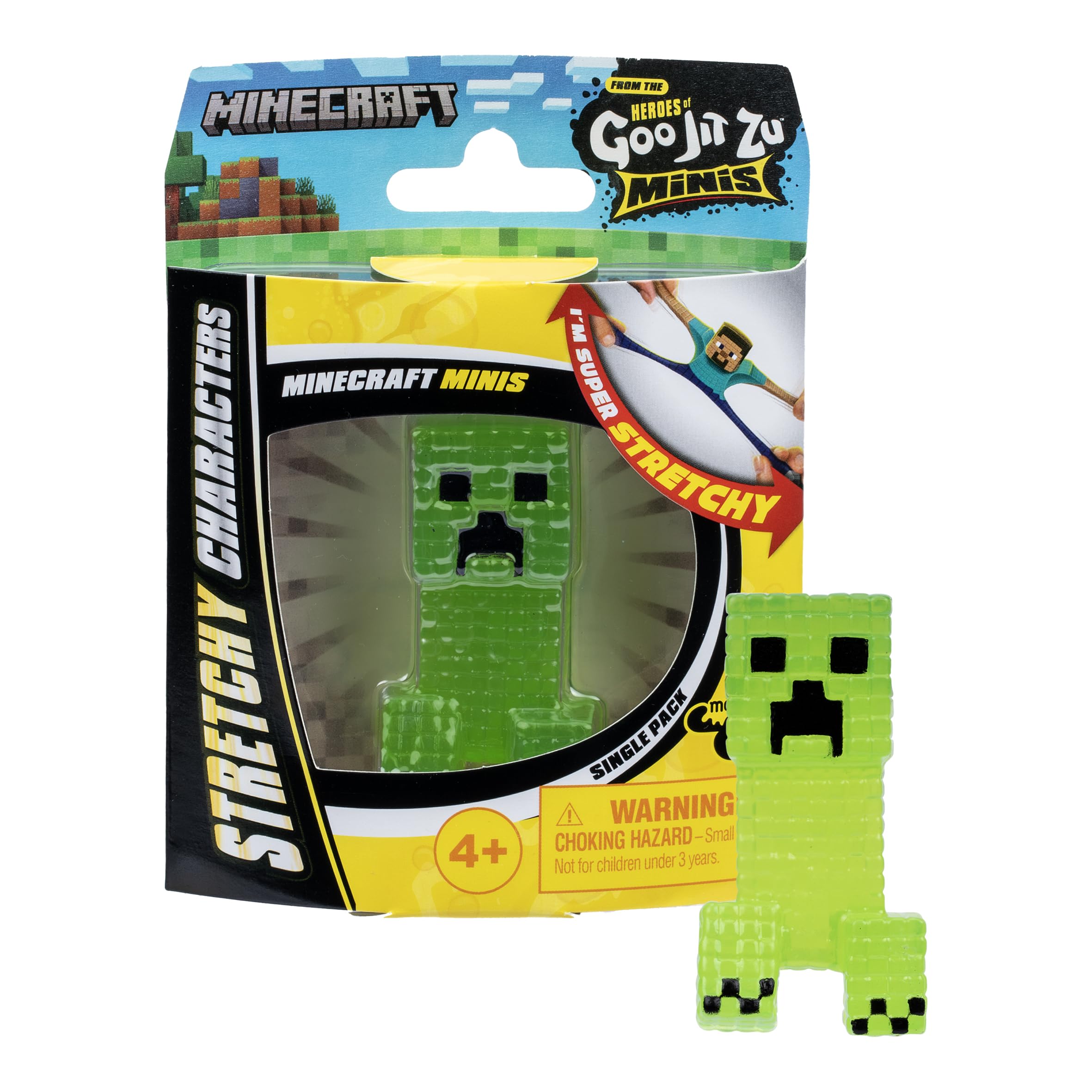 Heroes of Goo Jit Zu Minecraft Minis - Stretchy Toy Figure | 2.5 Inch | Ages 4+ 4