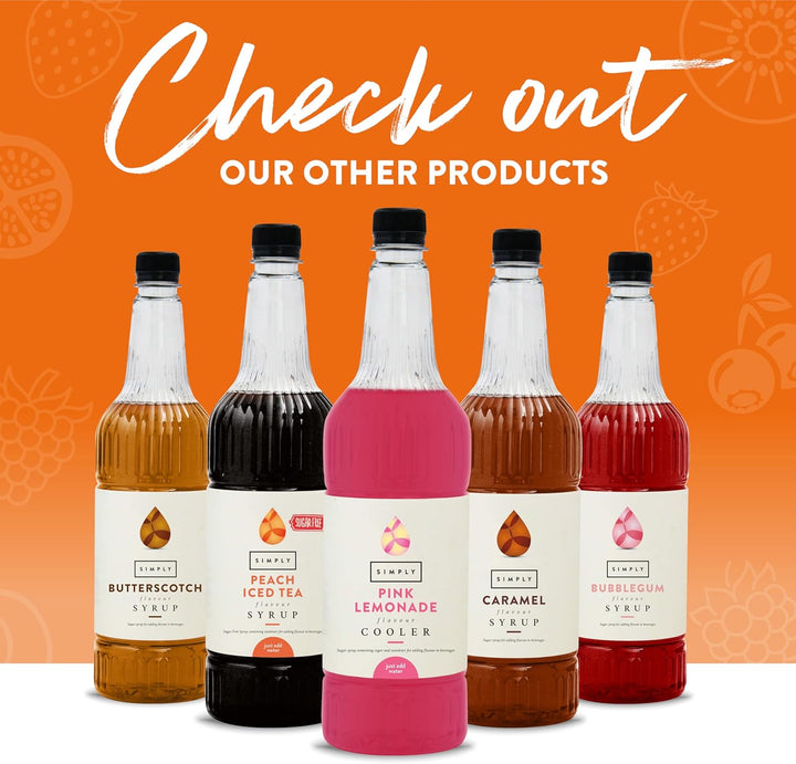 Simply Sour Cherry & Plum Winter Warmer Syrup, Vegan and Nut Free Flavoured Syru