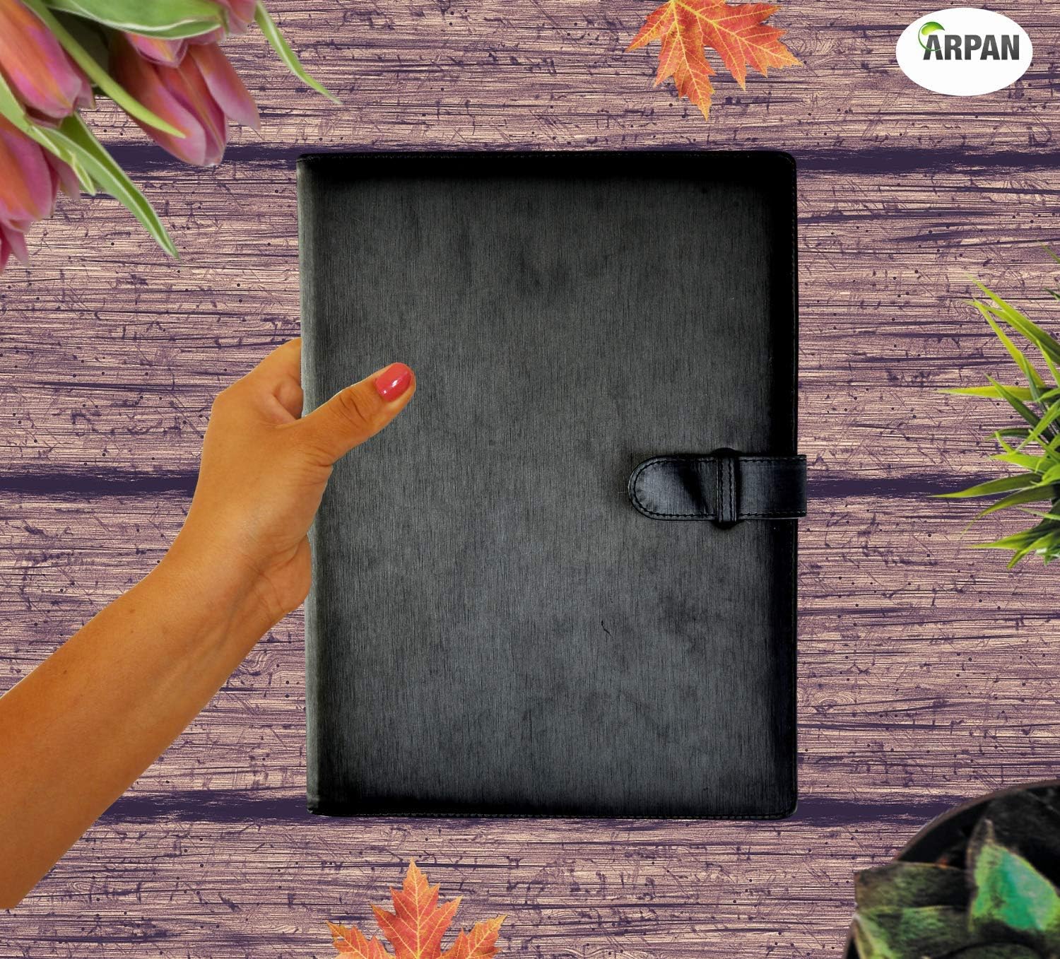Arpan A4 36 Pockets Professional Soft Touch Display Book Presentation Portfolio Folder - Black 8