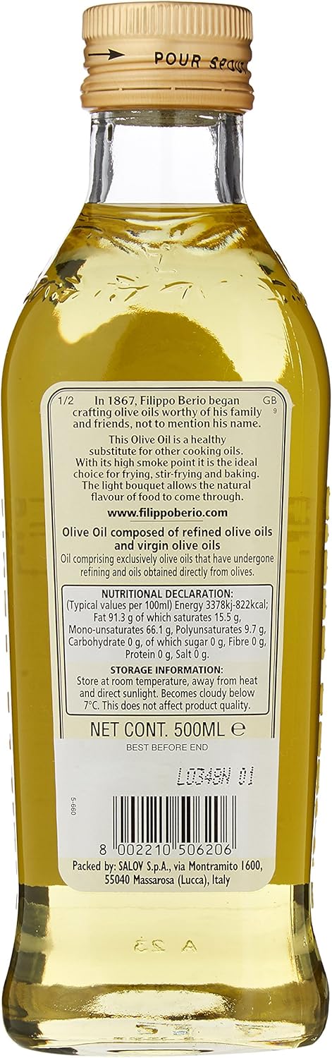 Filippo Berio Mild & Light Olive Oil, 500ml