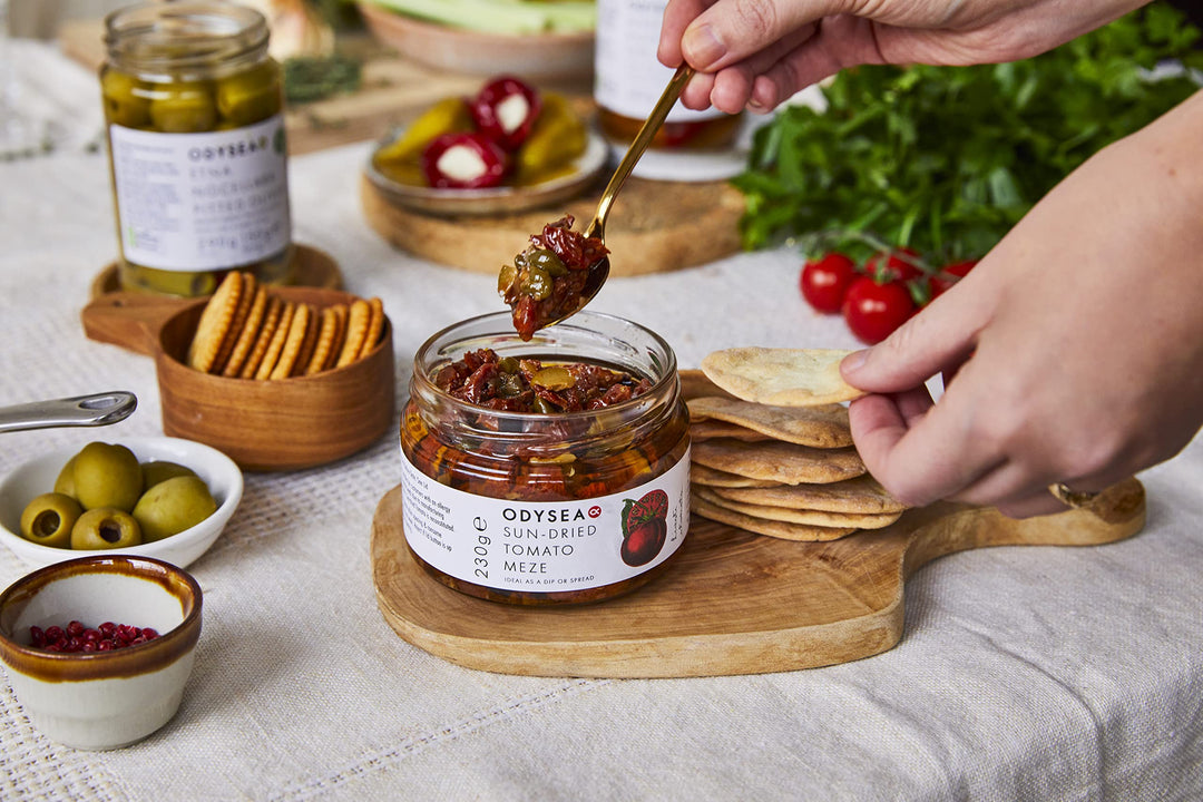 Odysea Sun-Dried Tomato Meze, Glass Jar, 230 g