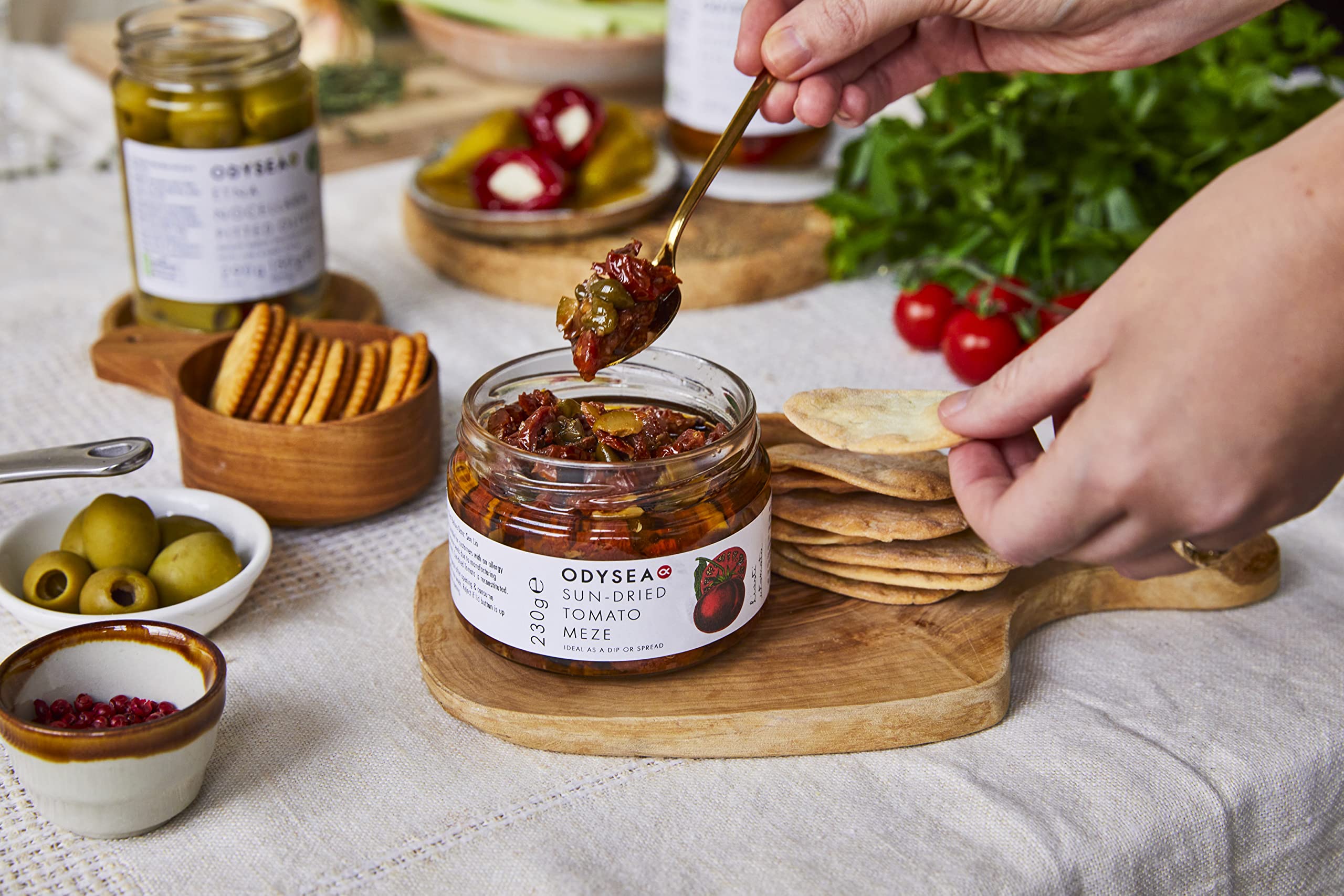Odysea Sun-Dried Tomato Meze - Authentic Mediterranean Appetiser | 230g Jar 2