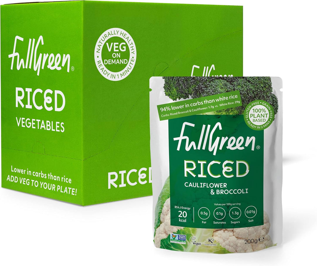 Fullgreen - Riced Broccoli & Cauliflower Plant-Based Low-Carb Rice Alternative