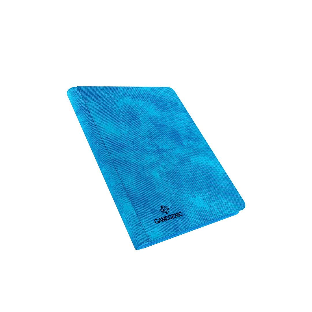 Gamegenic Zip-Up Album 18-Pocket - Holds 360 Double-Sleeved Cards, Blue