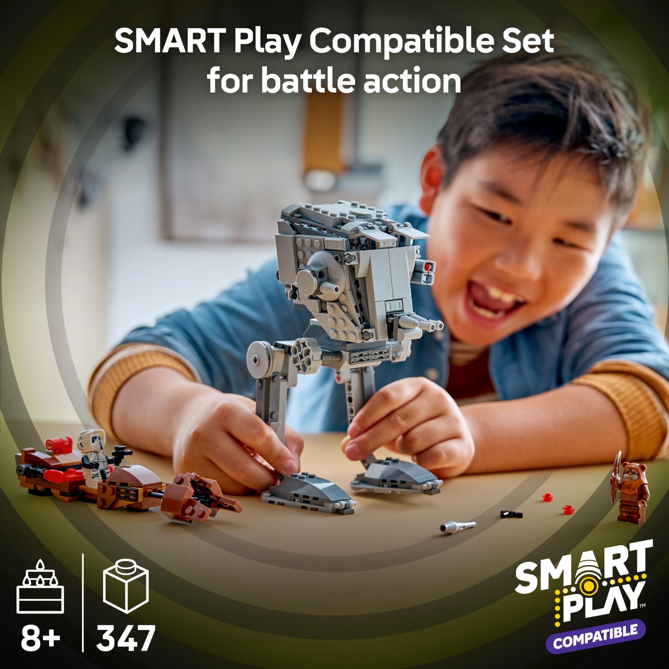LEGO Star Wars 75424 SMART Play: AT-ST Attack on Endor Building Set | Ages 8+ 2