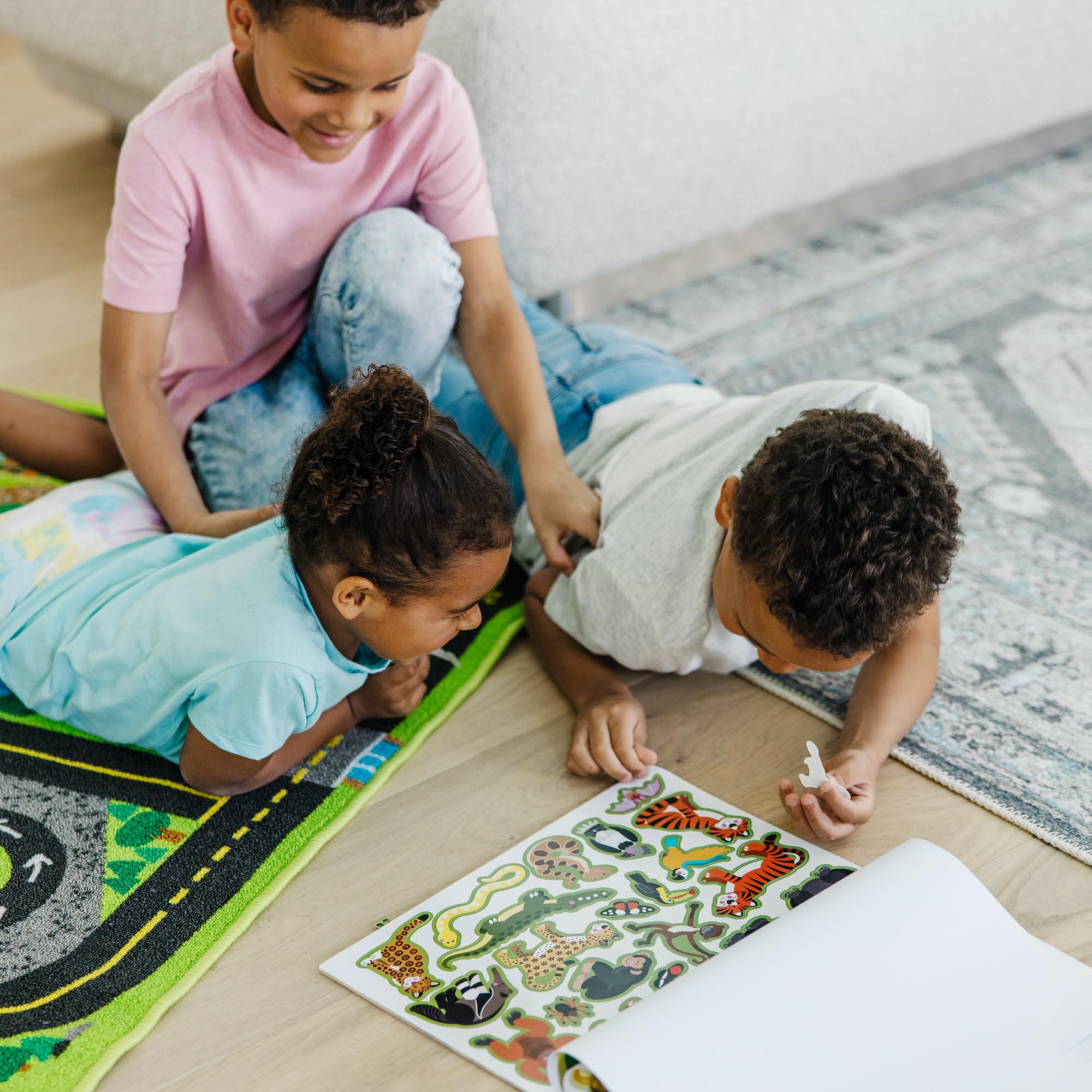 Melissa & Doug Habitats Reusable Sticker Pad - 150 Stickers & 5 Scenes - Educational Activity for Ages 3+ 13