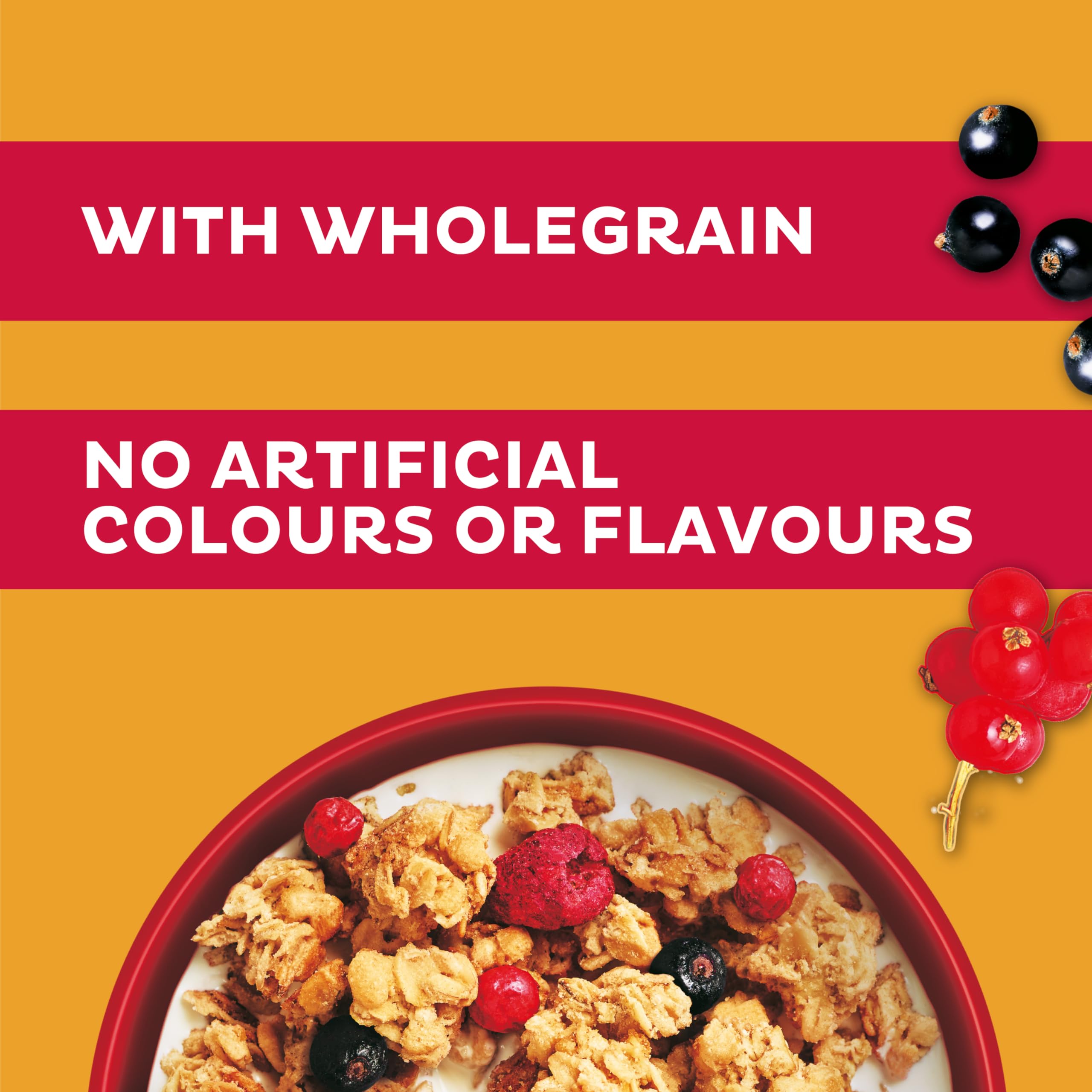 Kellogg's Crunchy Nut Red Berries Breakfast Granola - Wholegrain Oat Clusters | 380g 2