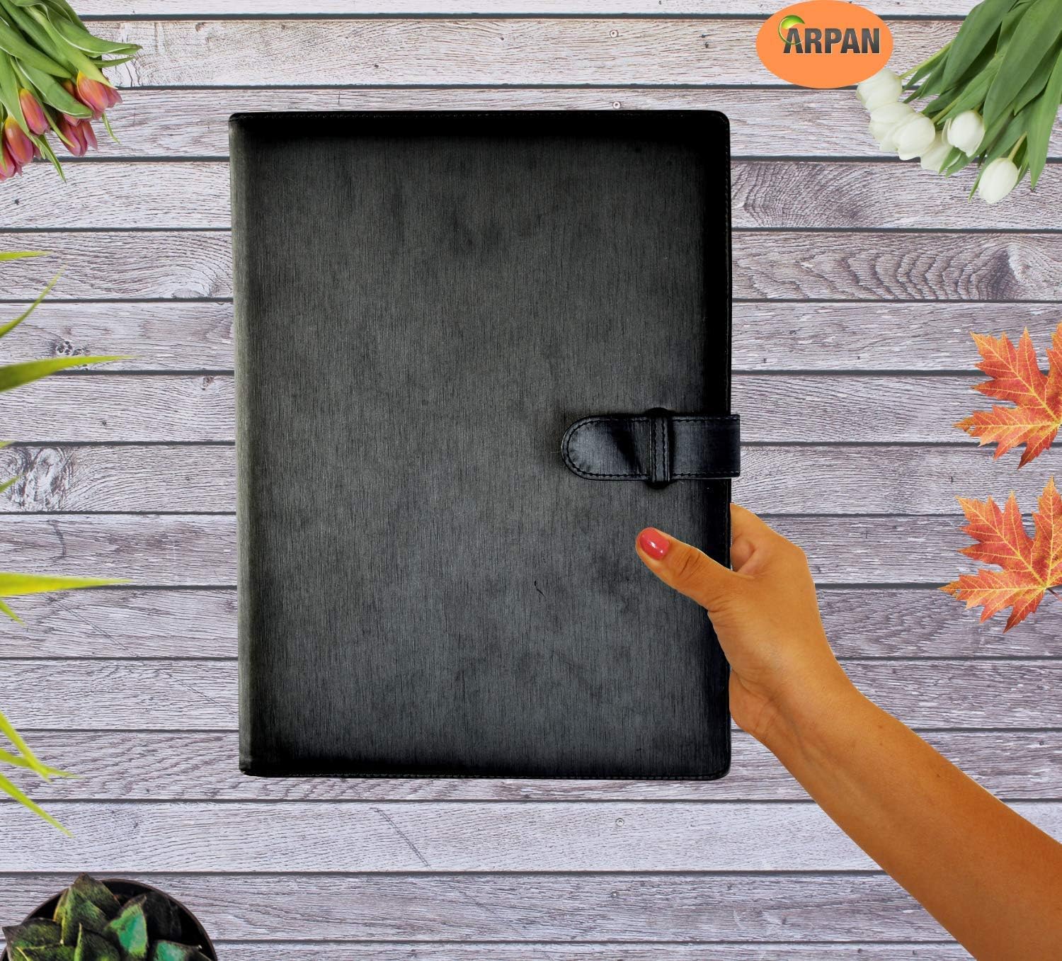 Arpan A4 36 Pockets Professional Soft Touch Display Book Presentation Portfolio Folder - Black 7