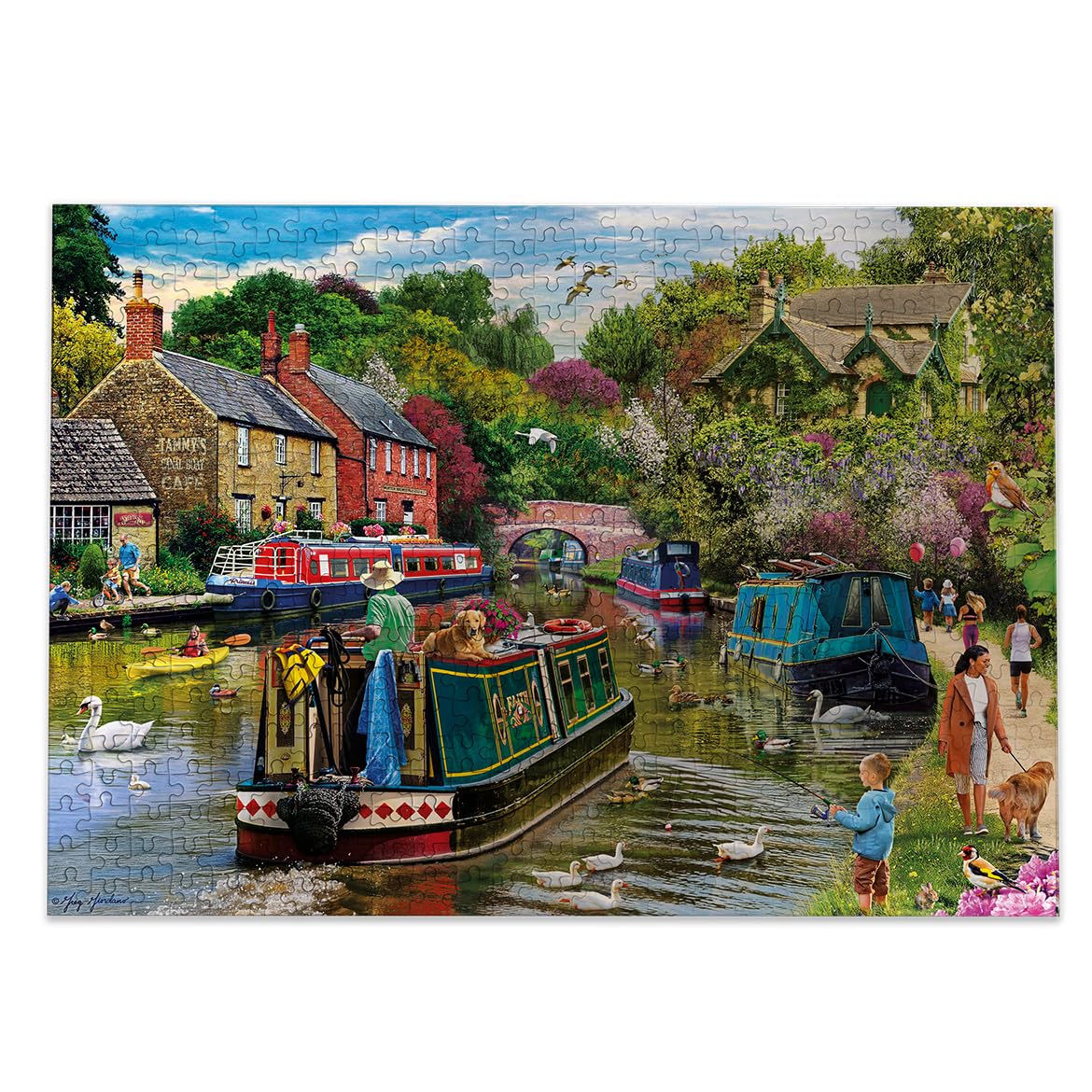 Gibsons River Retreat 500 Piece Jigsaw Puzzle | Artwork by Greg Giordano | 48 x 34 cm 8