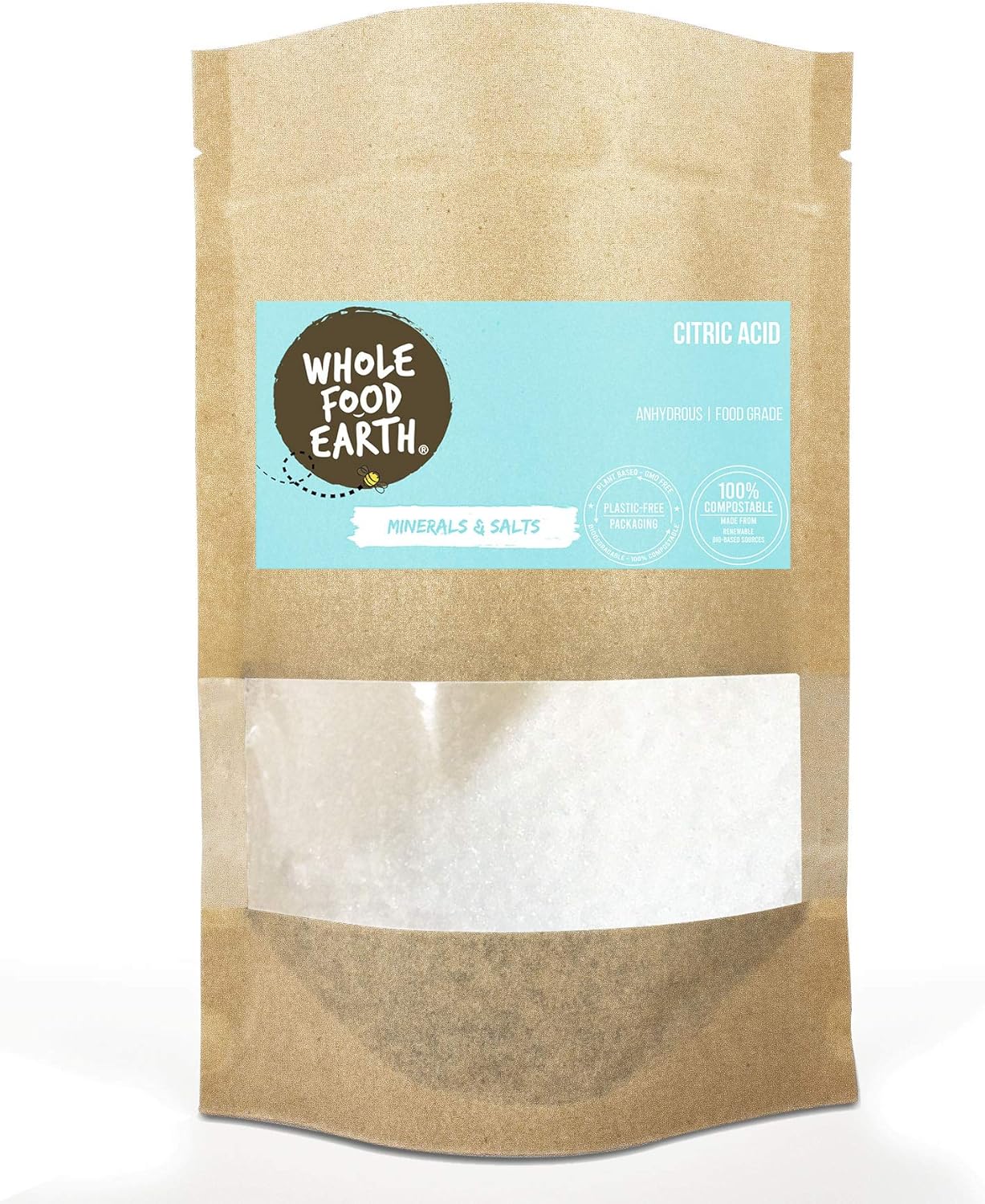 Wholefood Earth - Citric Acid 500g - Anhydrous - Food Grade 1