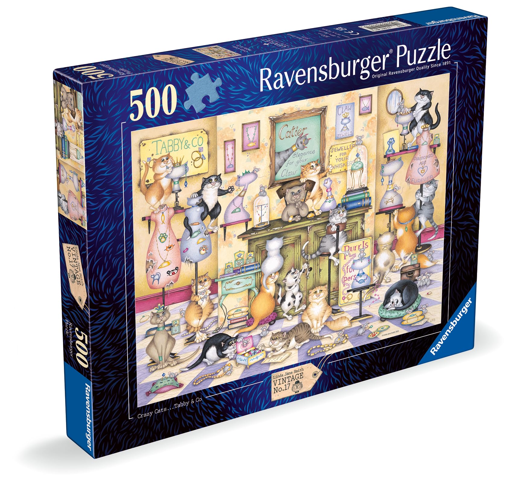 Ravensburger Crazy Cats Tabby & Co 500 Piece Jigsaw Puzzle for Adults and Kids 5
