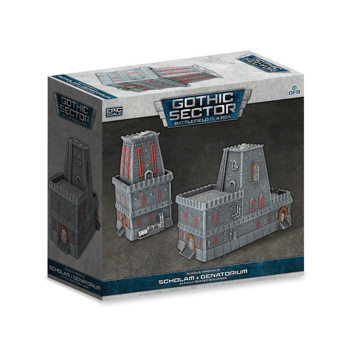 Gale Force Nine Mundus Imperialis Scholam & Genatorium Pre-Painted Terrain