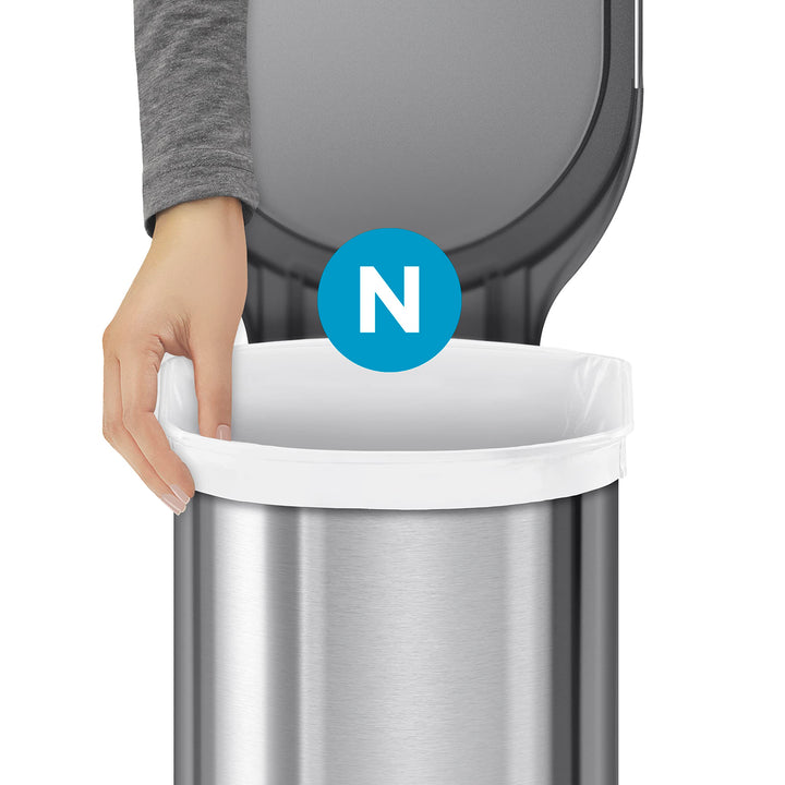 simplehuman CW0262 Code N Custom Fit Bin Liner Bulk Pack, White