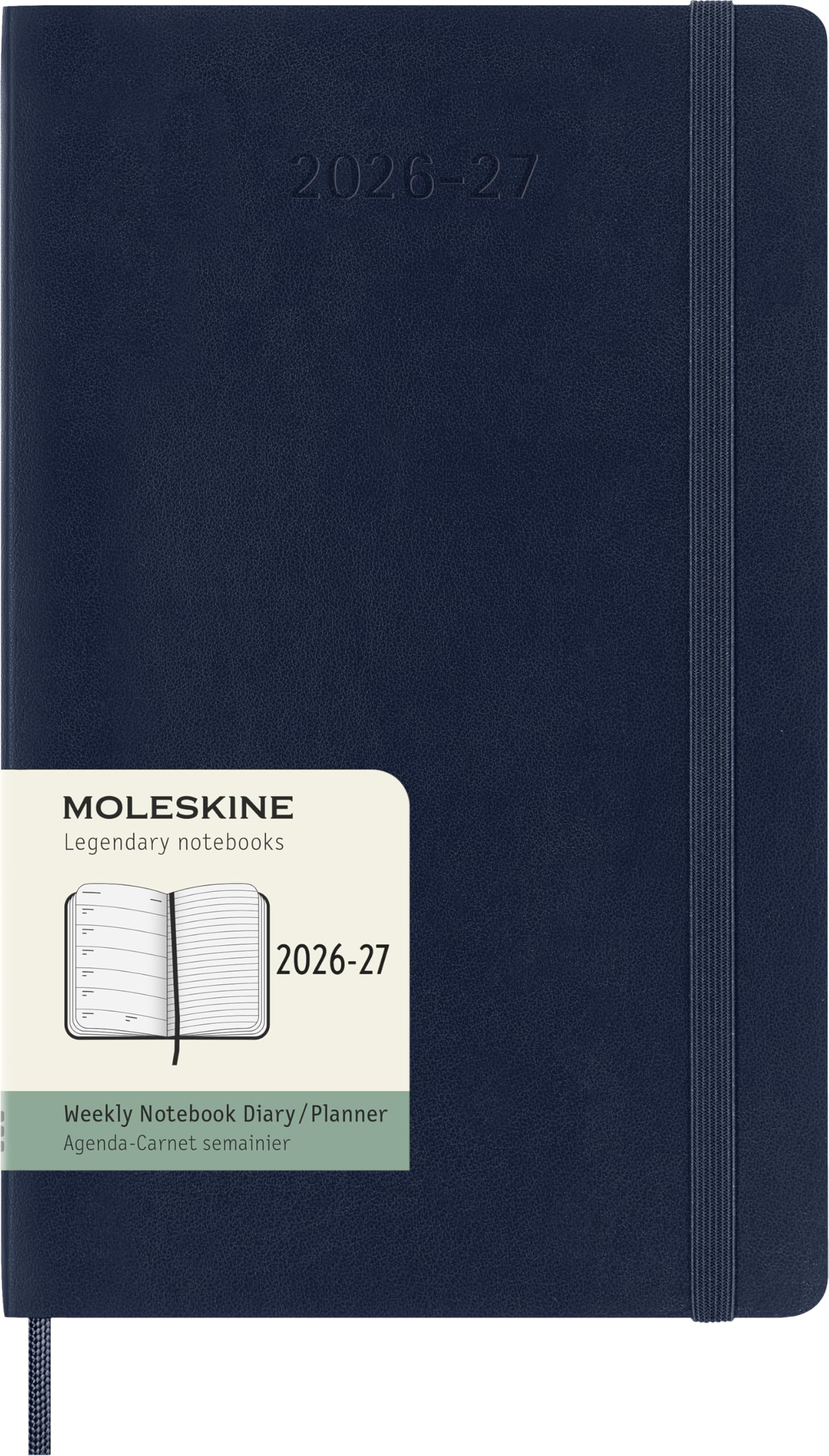Moleskine Weekly Planner 2026-2027 18-Month Organizer | Large (13x21) Sapphire Blue