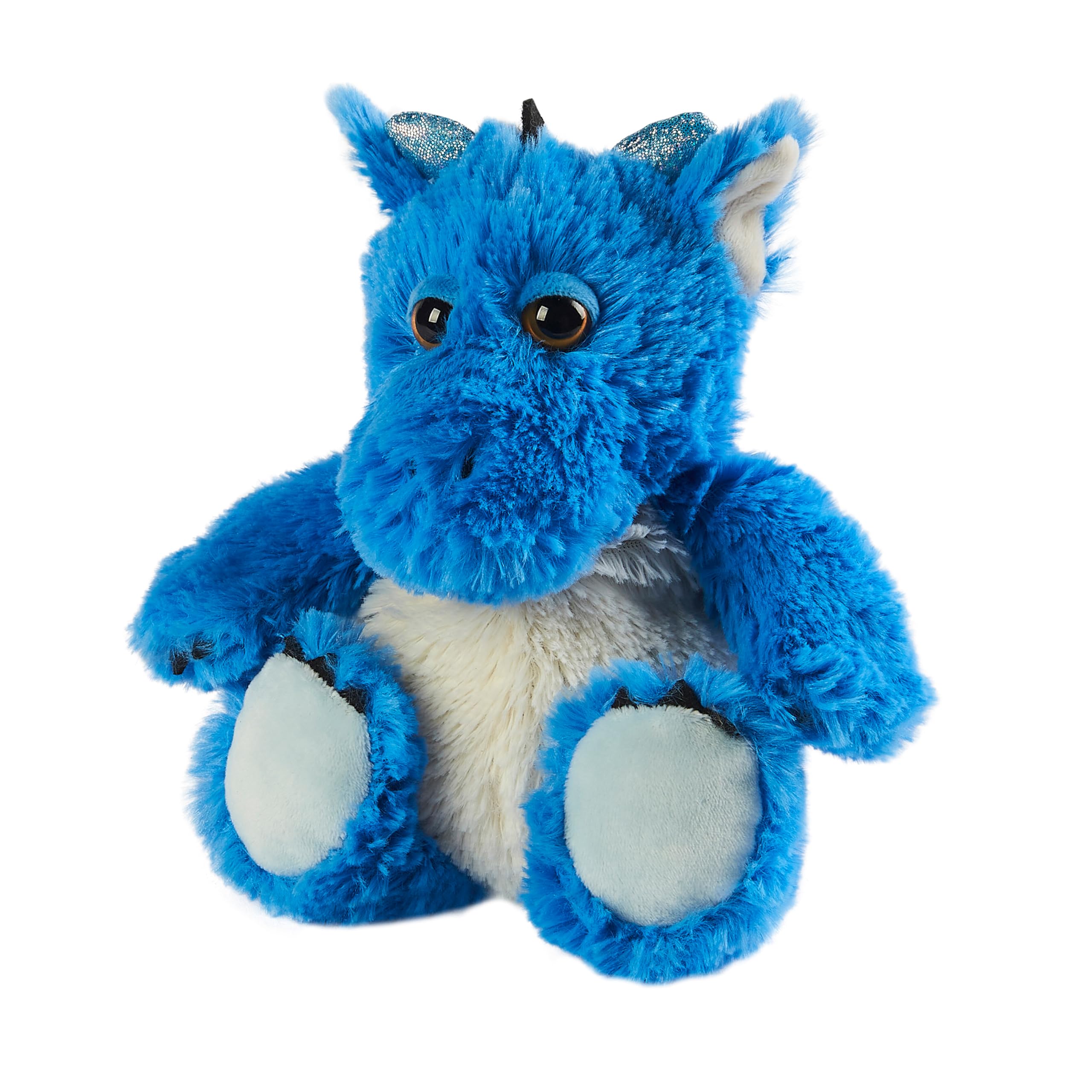 Warmies - Blue Dragon Weighted Teddy Junior Size Microwavable Heat Pad with French Lavender 1