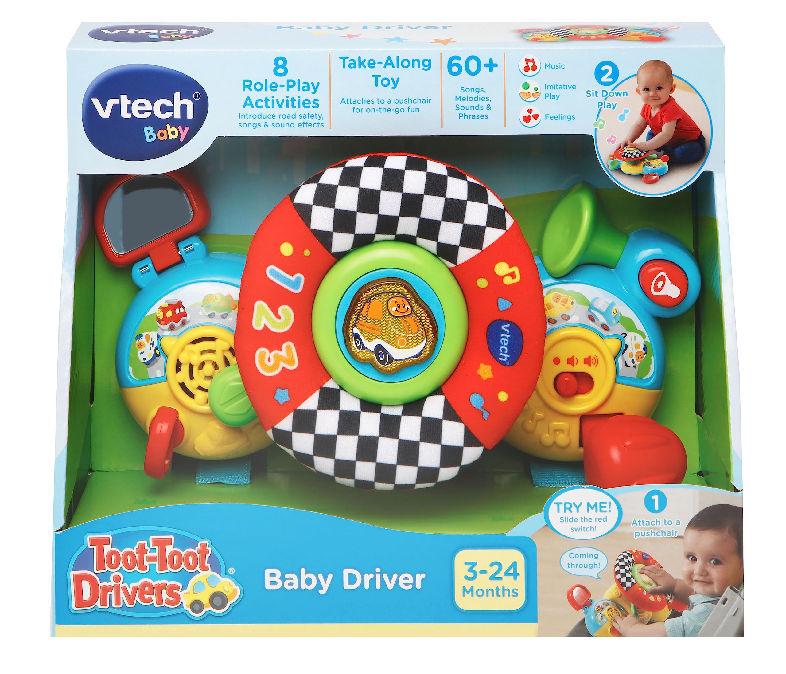 VTech Toot-Toot Drivers Baby Driver Interactive Pushchair Toy for 3-24 Months 6