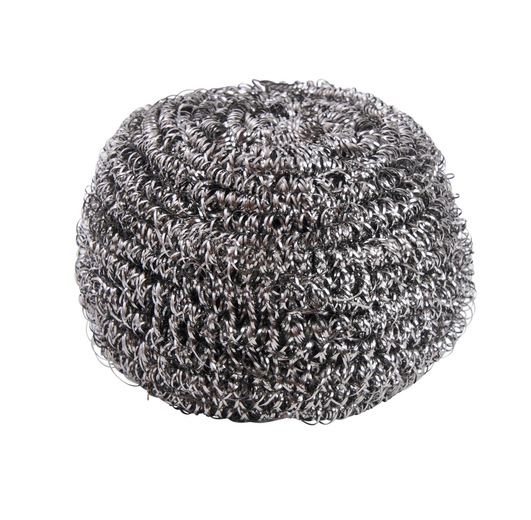 Spontex Essentials Tough Metal Scourers - 12 Packs of 4 (48 Total Scourers)