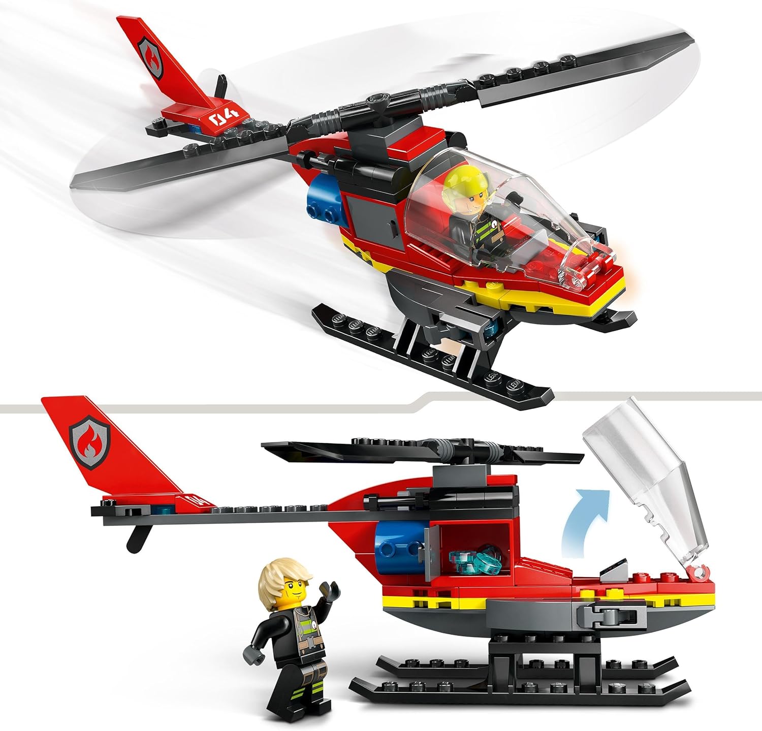 LEGO City Feuerwehr-Rettungshubschrauber-Spielzeug – Bauset für Kinder ab 5 Jahren 7