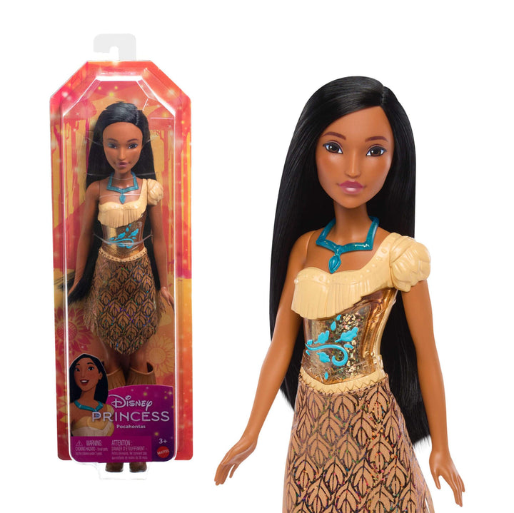 Disney Princess Pocahontas Posable Fashion Doll with Sparkling Outfit and Removable Accessories