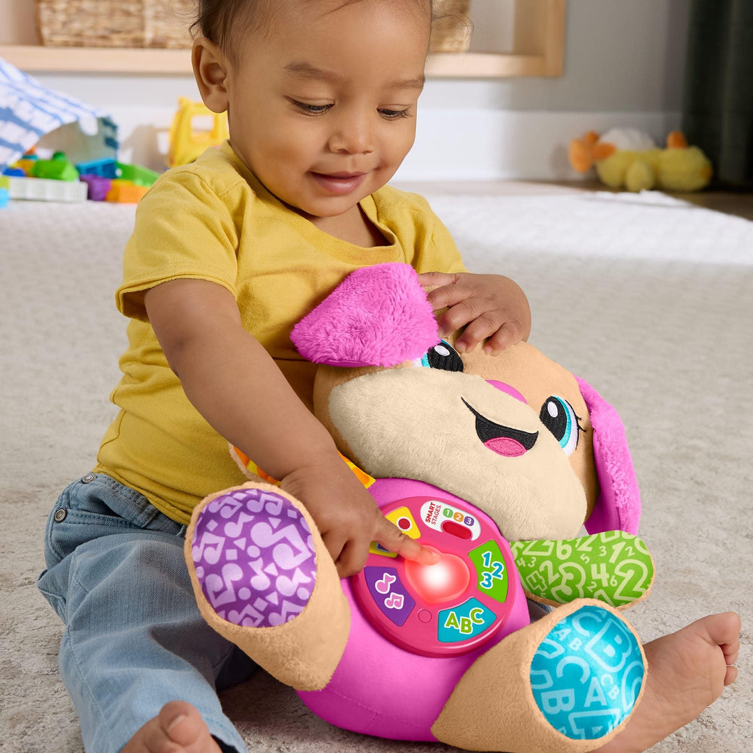Fisher-Price Laugh & Learn Smart Stages Sis - Plush Musical Learning Toy for Babies 6M+