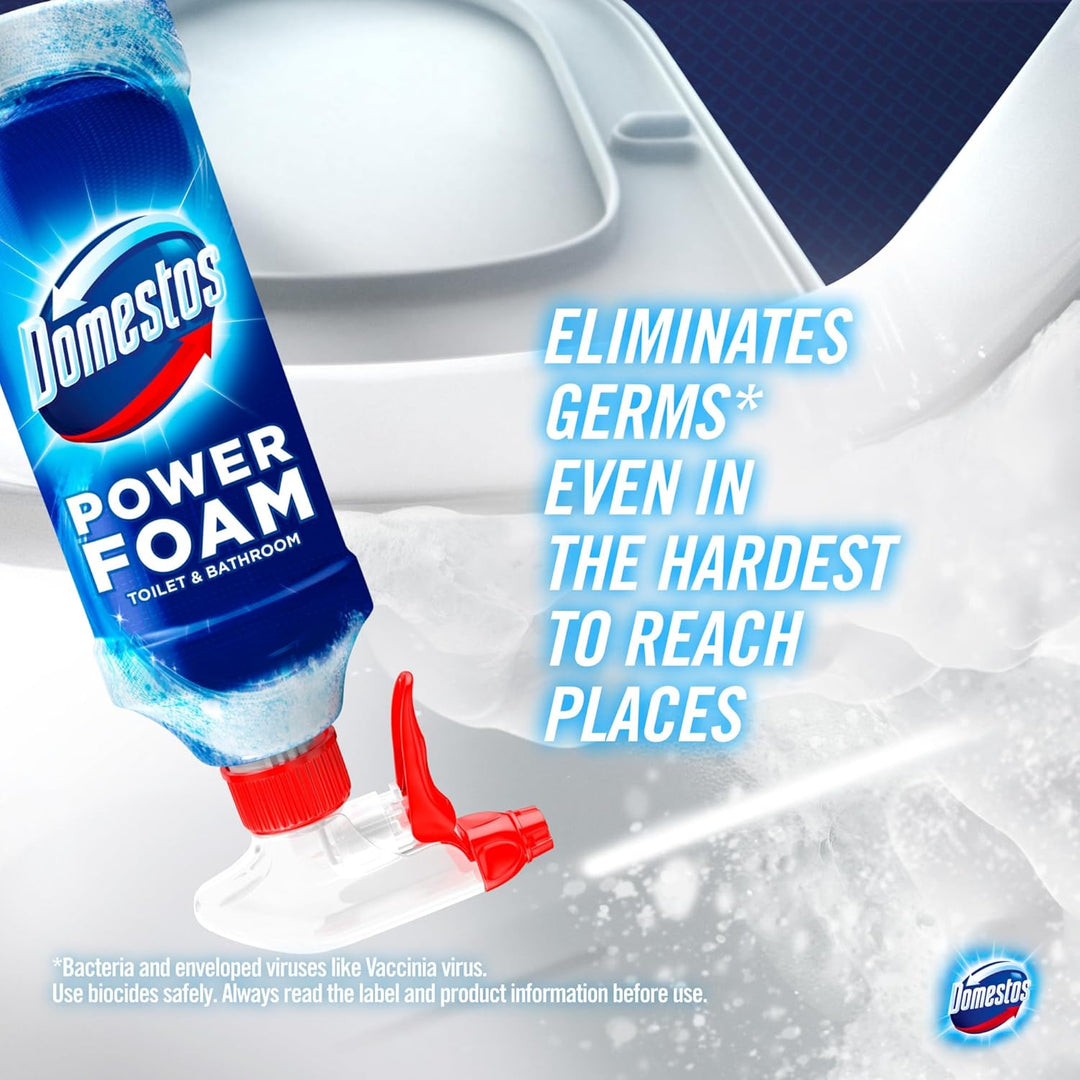 Domestos - Power Foam Arctic Fresh Toilet & Bathroom Cleaner Spray